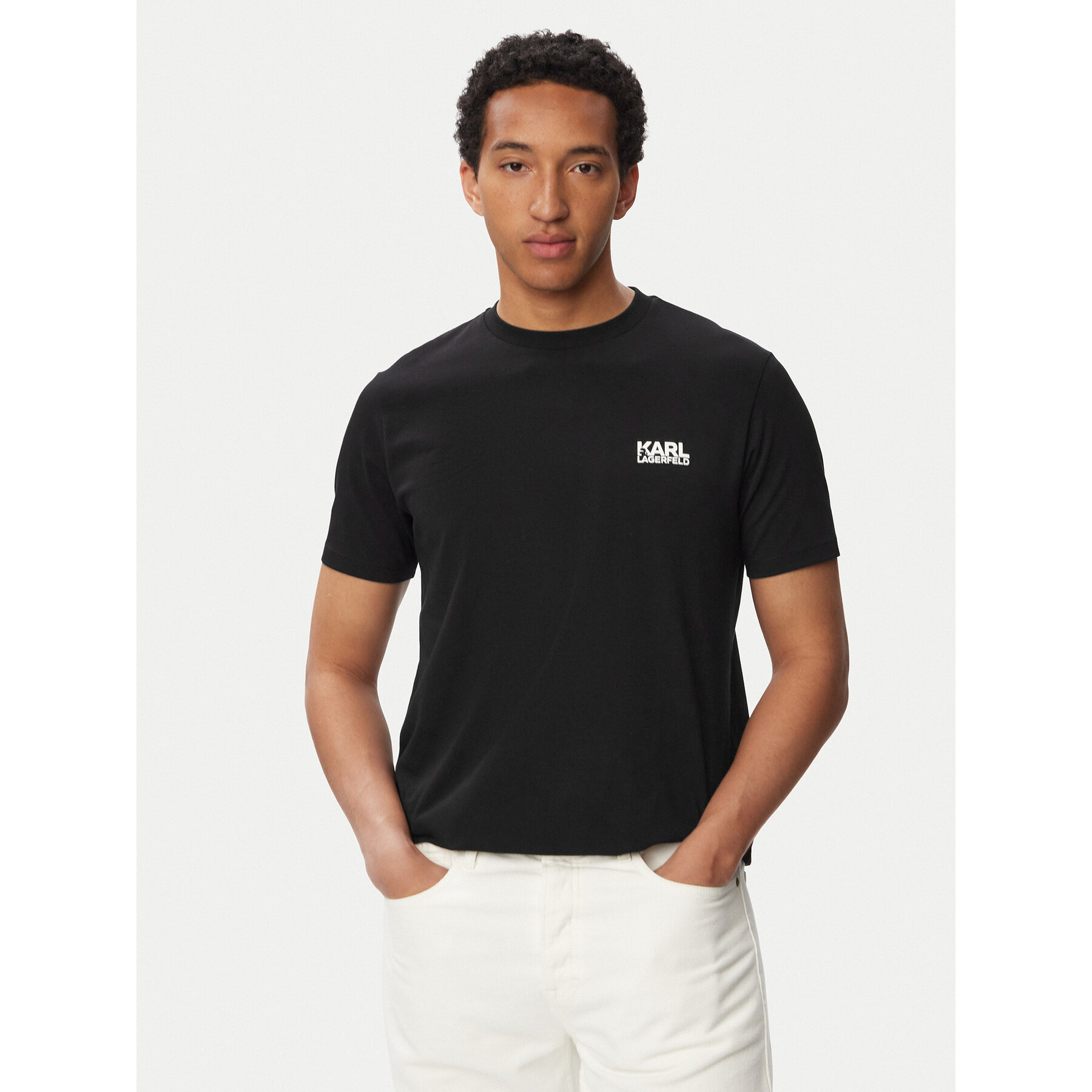 KARL LAGERFELD T-Shirt 755781 563235 Schwarz Regular Fit