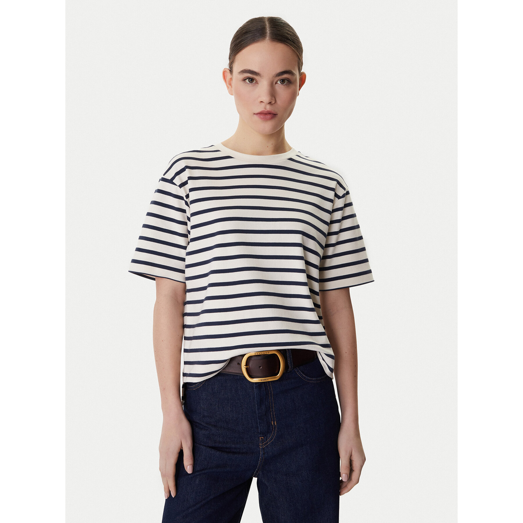 Weekend Max Mara T-Shirt Multid 2615941031 Beige Relaxed Fit
