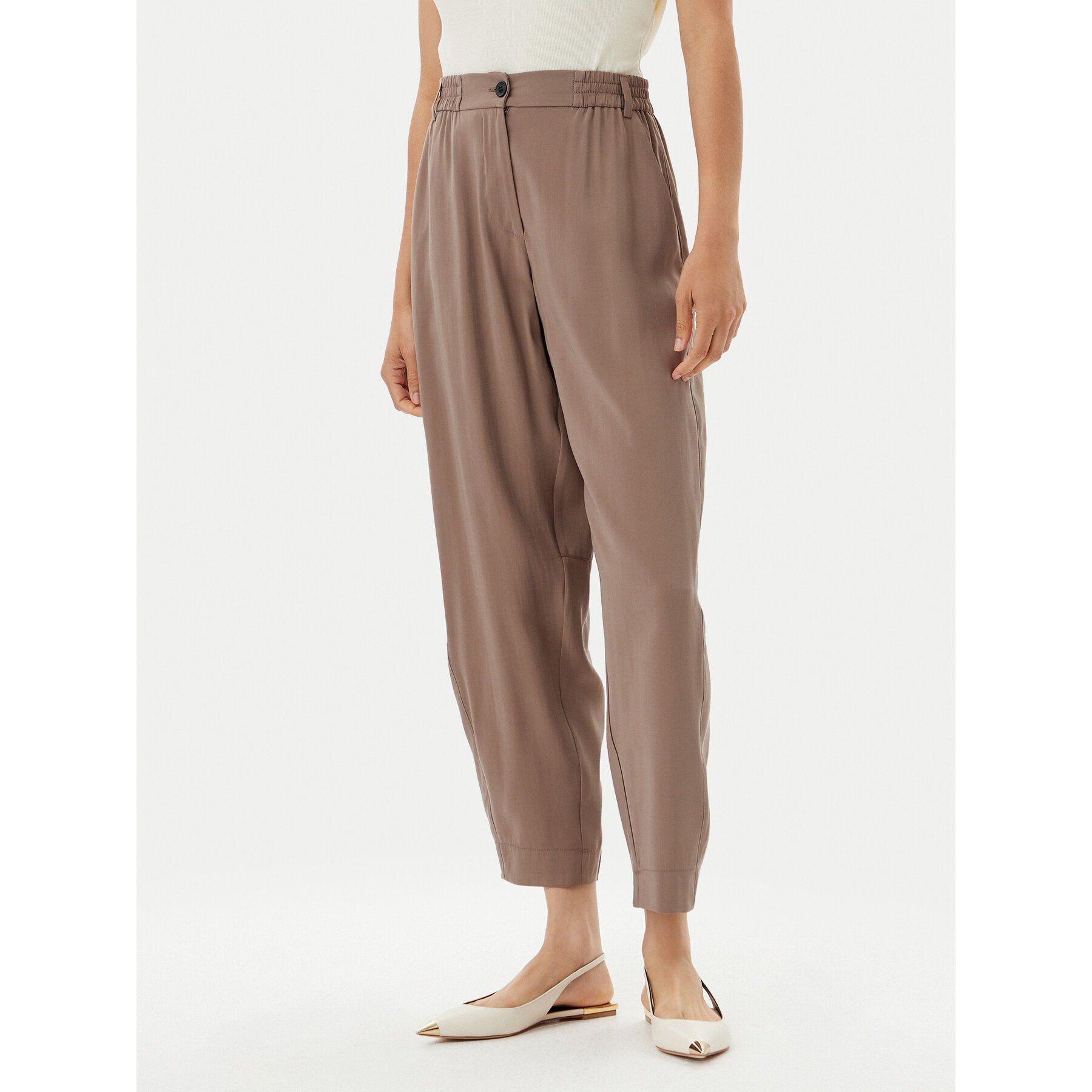 ACCESS FASHION Stoffhose 53-5112-405 Beige Regular Fit
