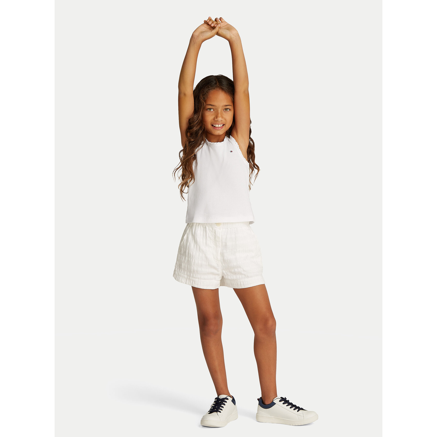 Tommy Hilfiger Τοπ Essential KG0KG08588 D Λευκό Regular Fit