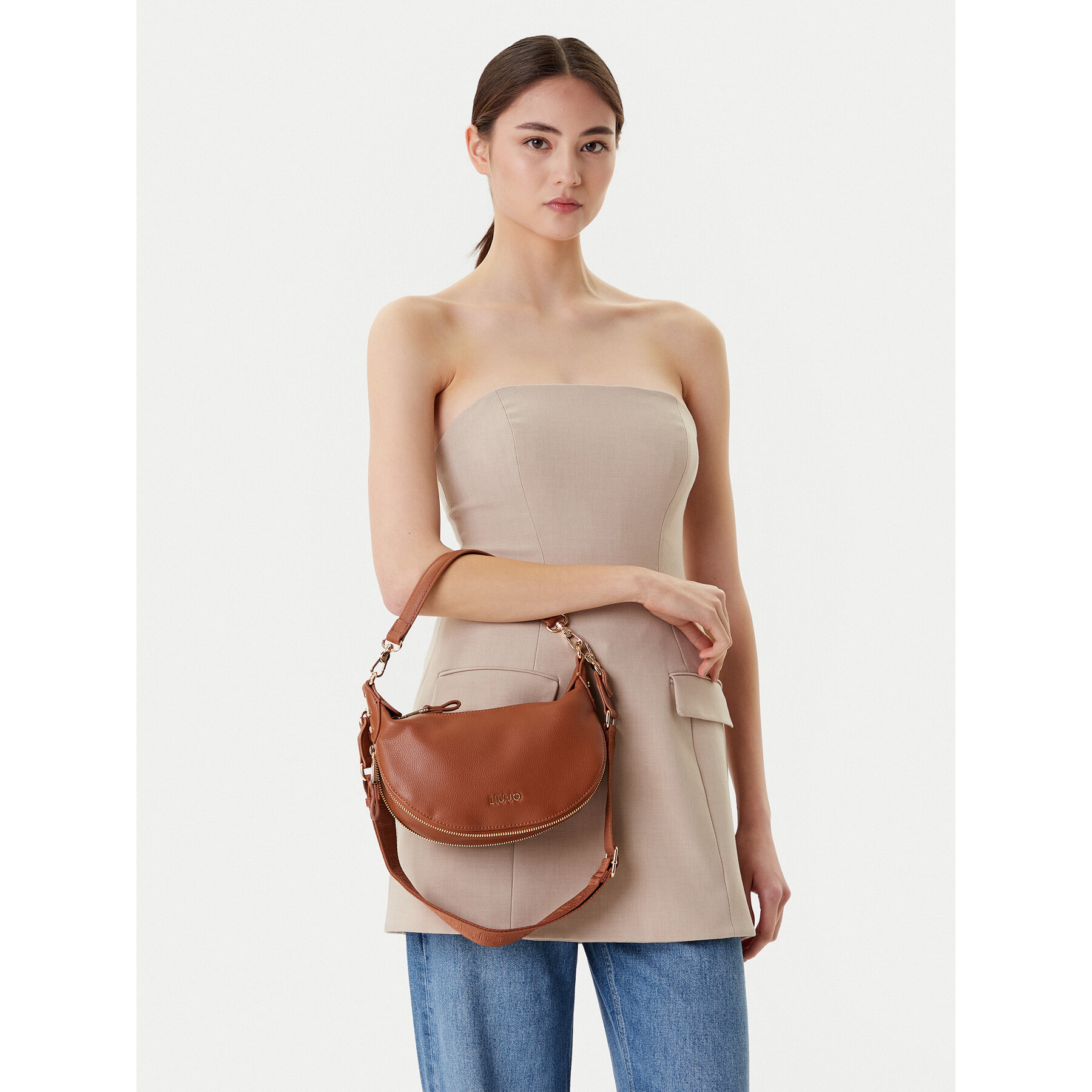 Táska Liu Jo Ecs S Hobo AF5043 E0058 Barna