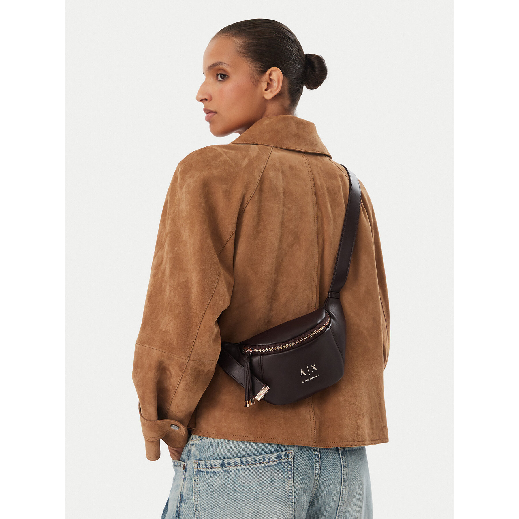 Borsetă Armani Exchange XW002655 AF19902 U6032 Maro închis