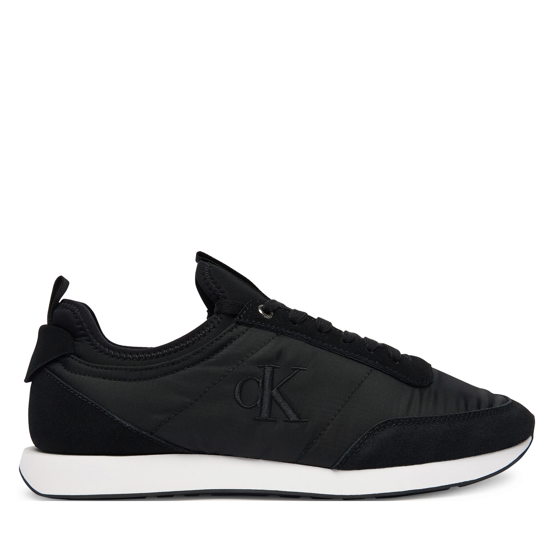 Сникърси Calvin Klein Jeans Retro Runner Sock Laceup Mix YM0YM01414 Черен
