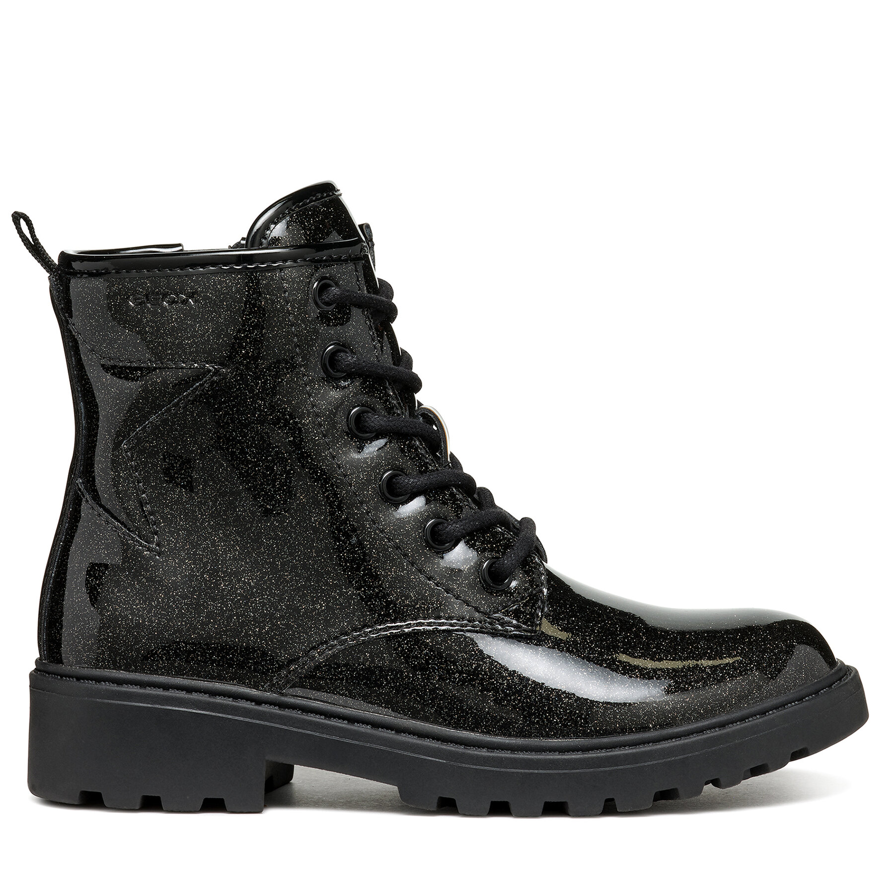 Čižmy Geox Jr Casey J9420G 000KC C9999 S Čierna