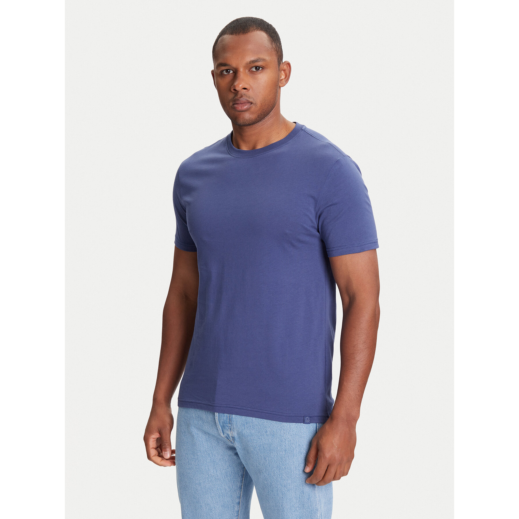 United Colors Of Benetton T-shirt 3U53J1F15 Blu Regular Fit
