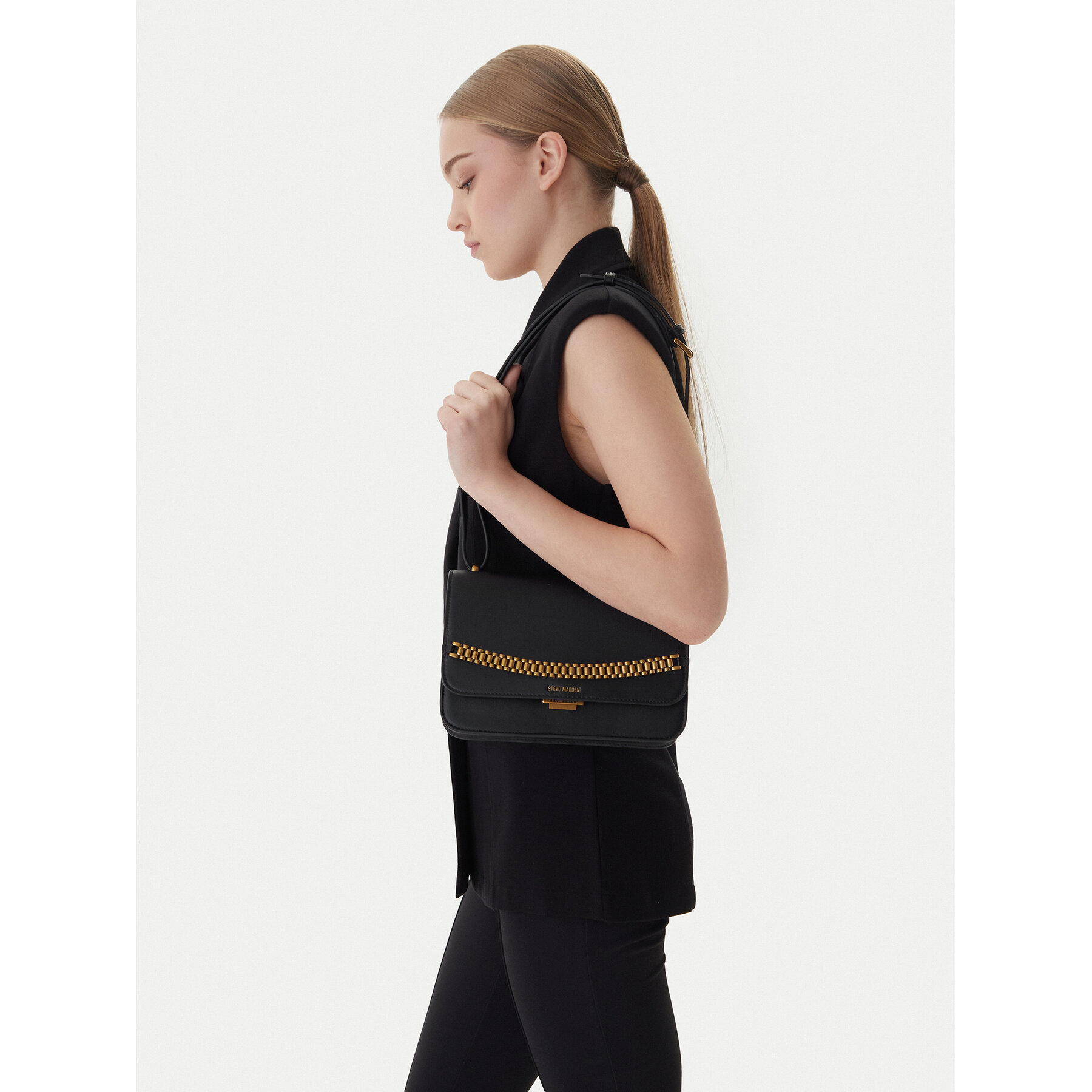 Τσάντα Steve Madden SM13001392 B-G Μαύρο