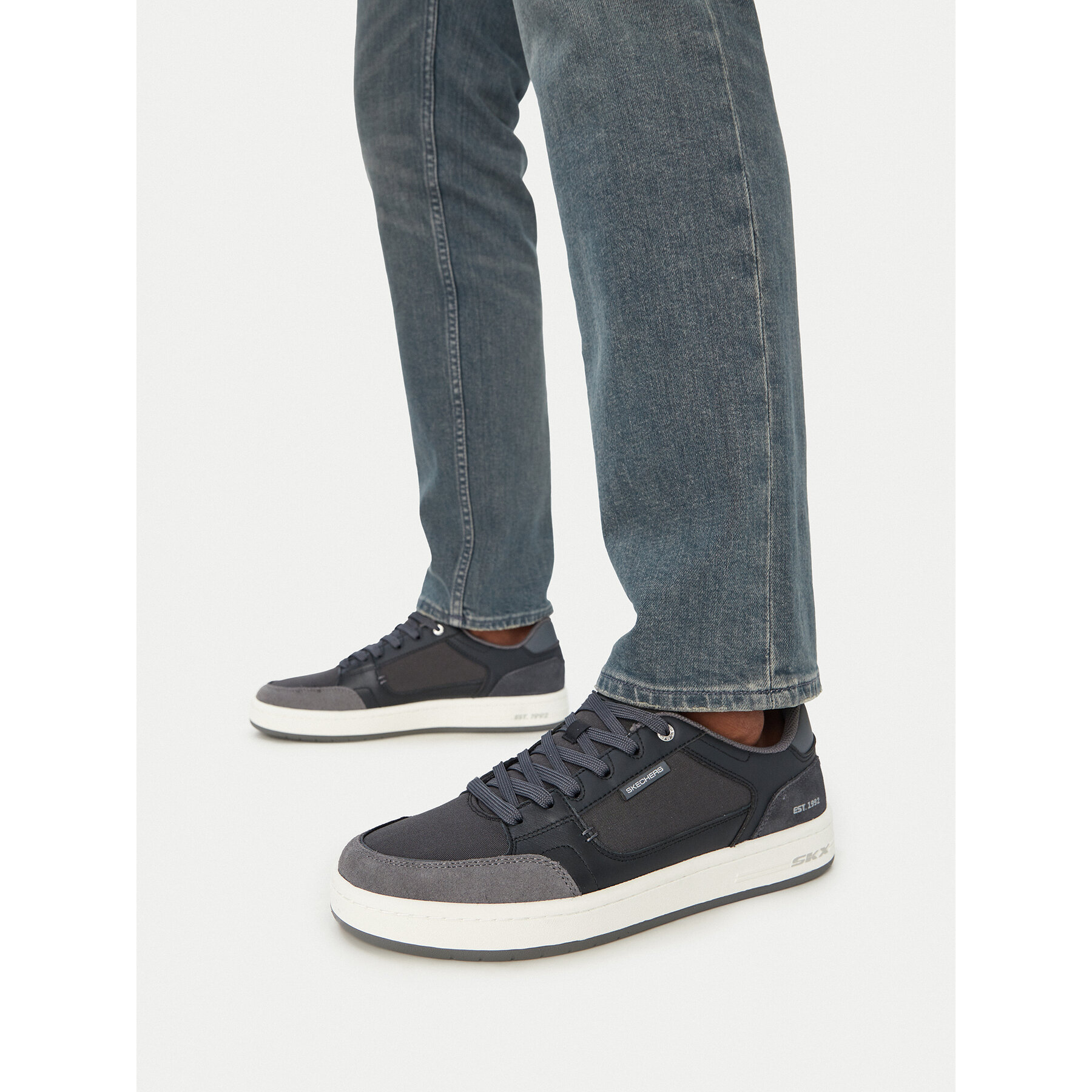 Sneakers Skechers League Imperion 254073/BKGY Negru
