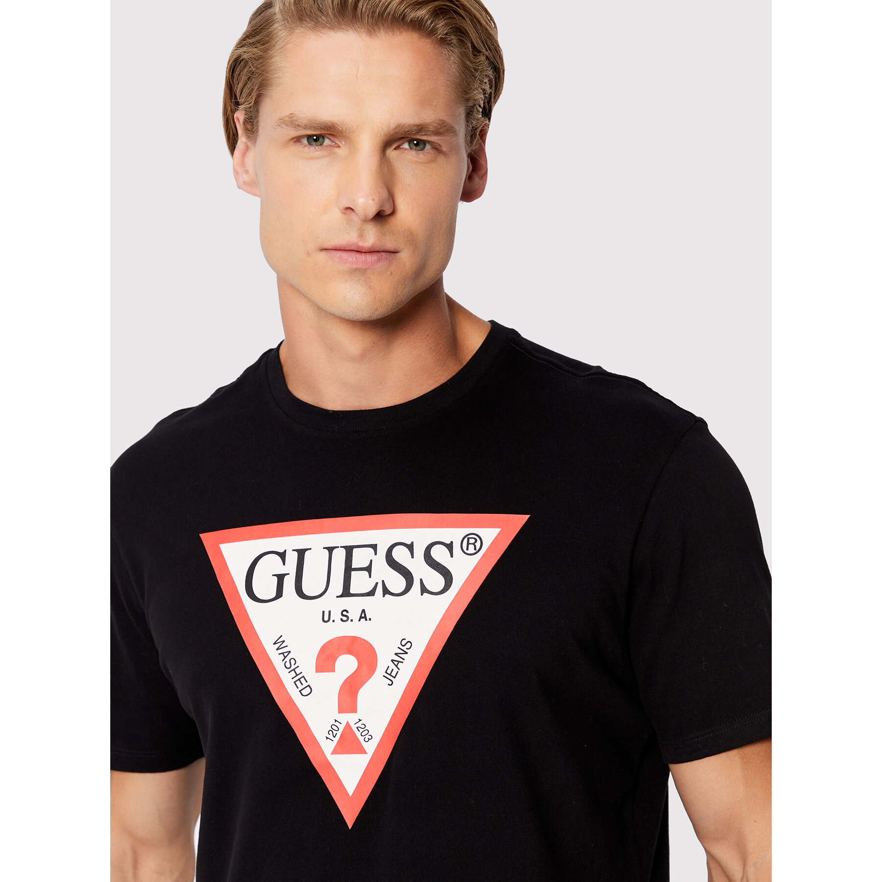 Guess T-Shirt M2GI68 KBA60 Μαύρο Regular Fit