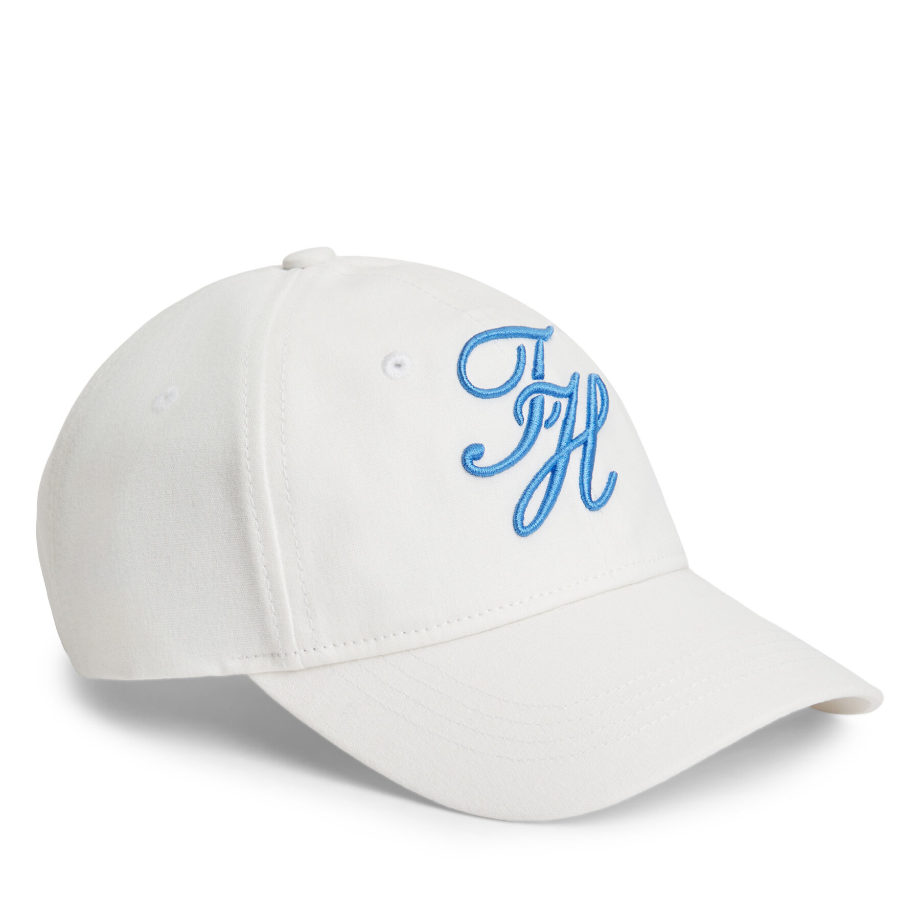 Шапка с козирка Tommy Hilfiger Logo Embroidery Baseball Cap AW0AW18338 Бял