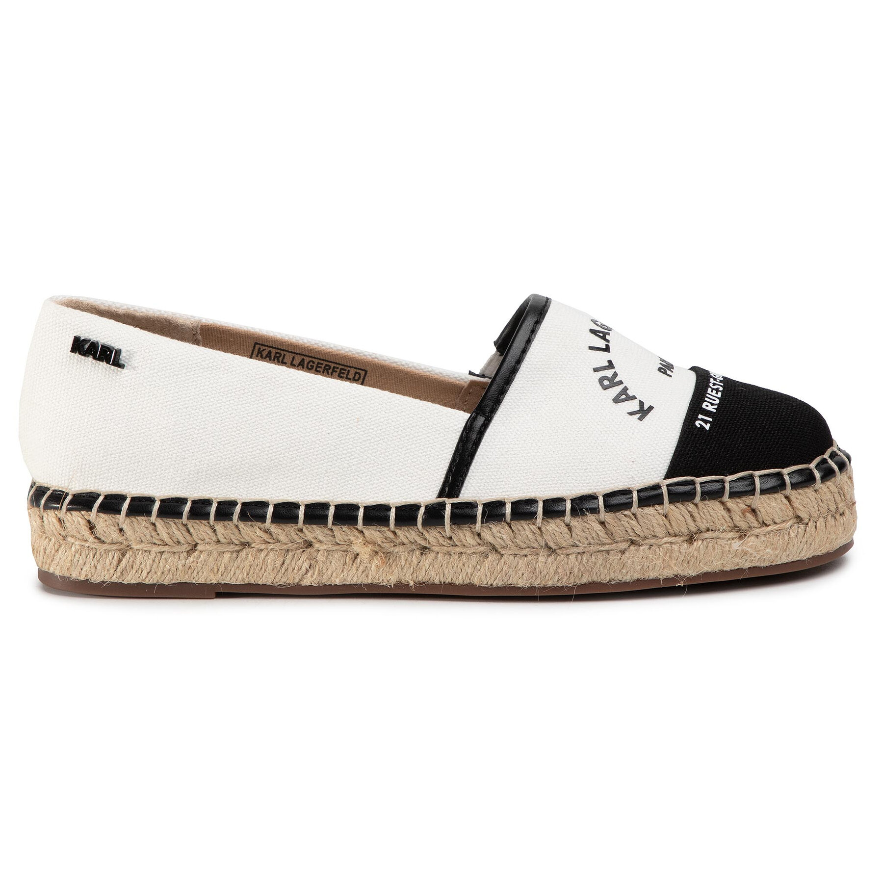 Espadrilles KARL LAGERFELD KL80108 Fehér