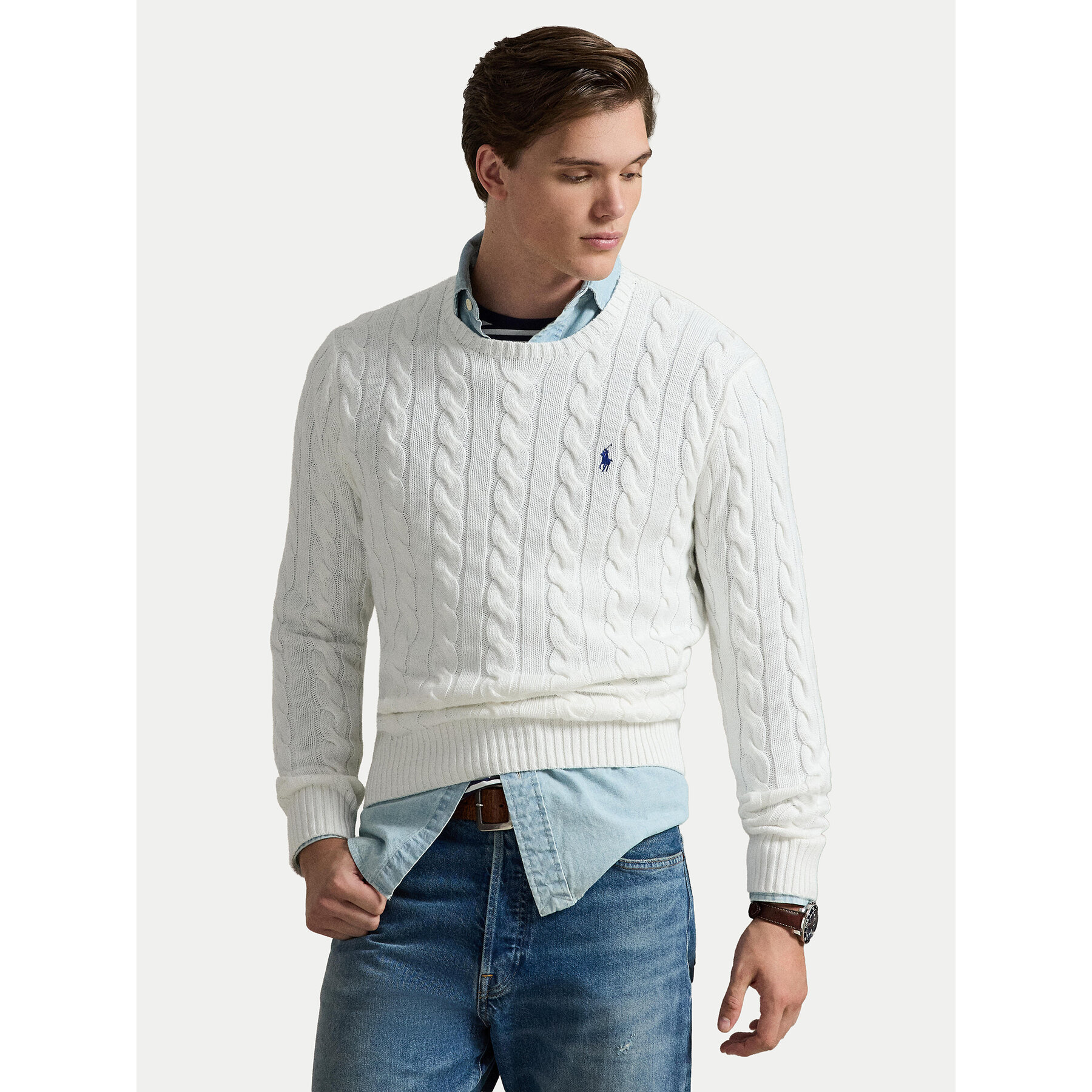 Polo Ralph Lauren Pullover 710775885033 Weiß Regular Fit