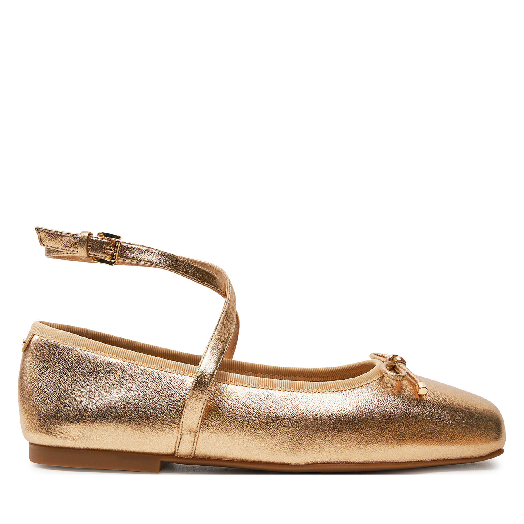 Damen Ballerinas MICHAEL Michael Kors, Schuhgröße 35, Golden, Collette Flex Ballet 40T4CTFP1M