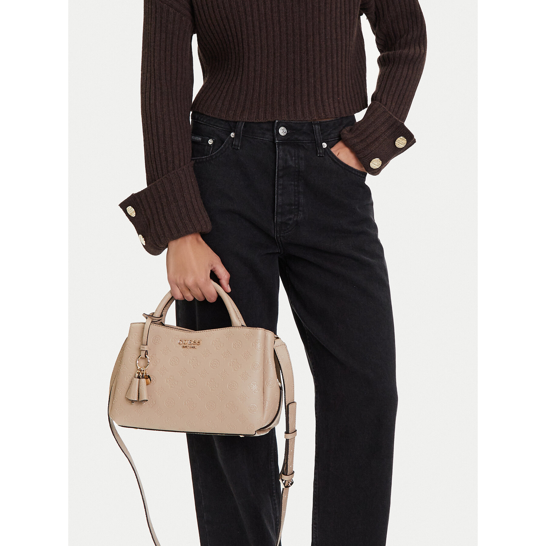 Дамска чанта Guess Phoebe HWPD96 65060 Бежов