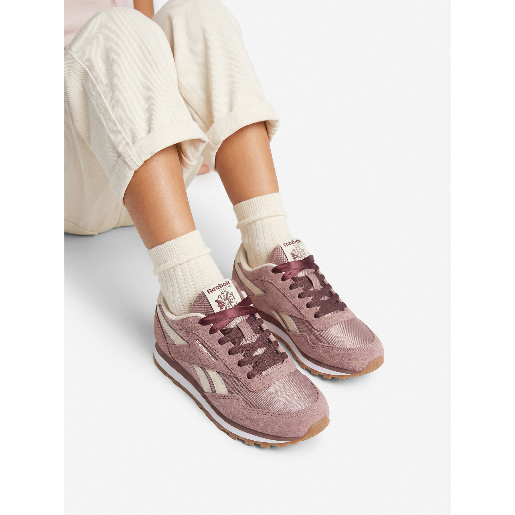 Sneakersy Reebok REEBOK-EO-CLASSIC AZ 100269668 Ružová