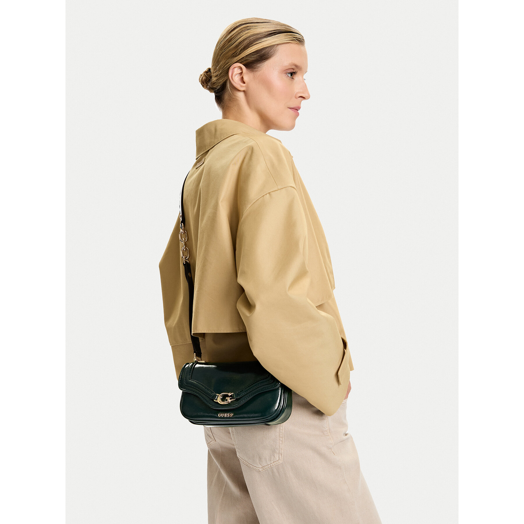 Τσάντα Guess Dea Mini HWTG79 93790 Πράσινο