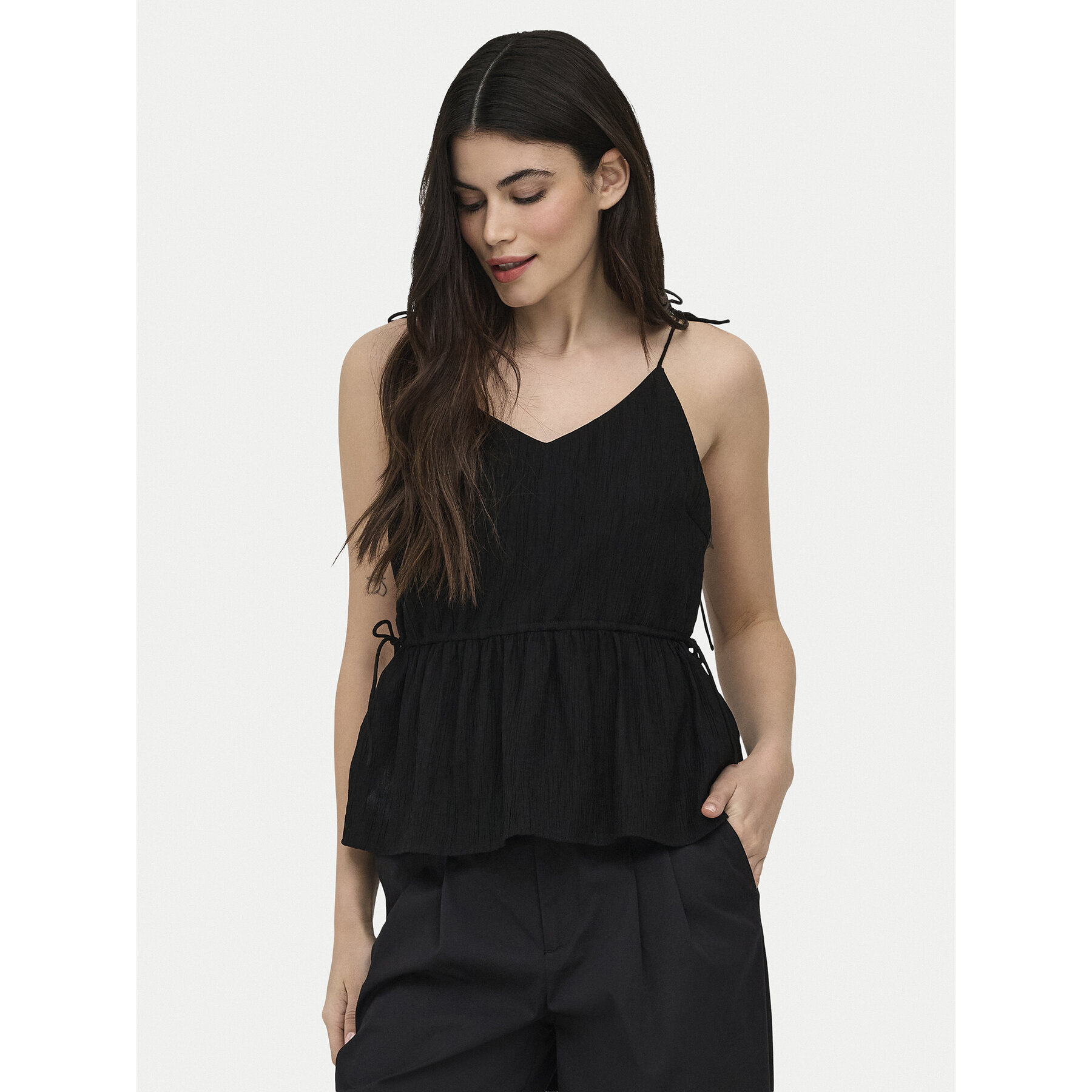 ONLY Top Nele 15370325 Schwarz Regular Fit