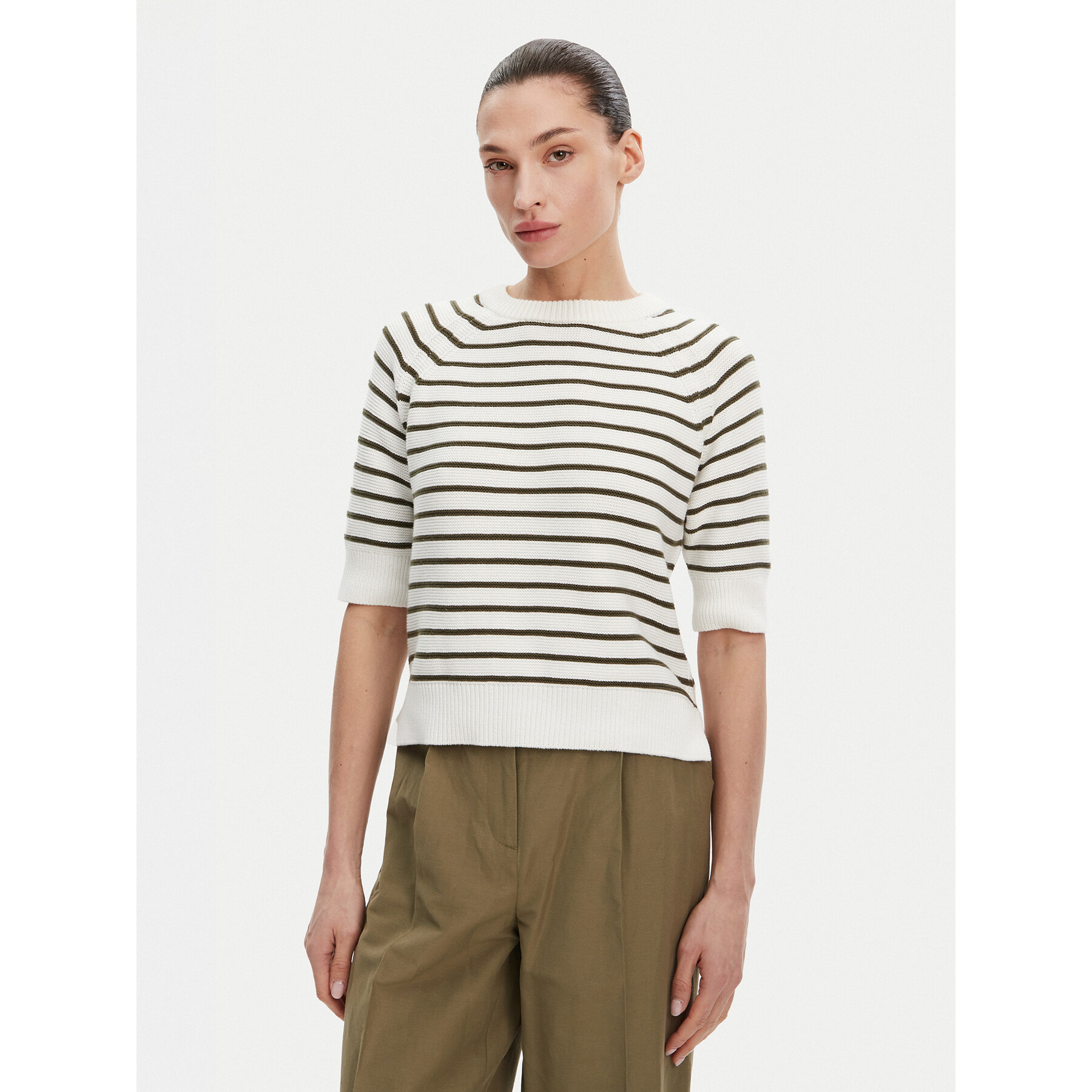 French Connection Pullover 78LZB Weiß Box Fit