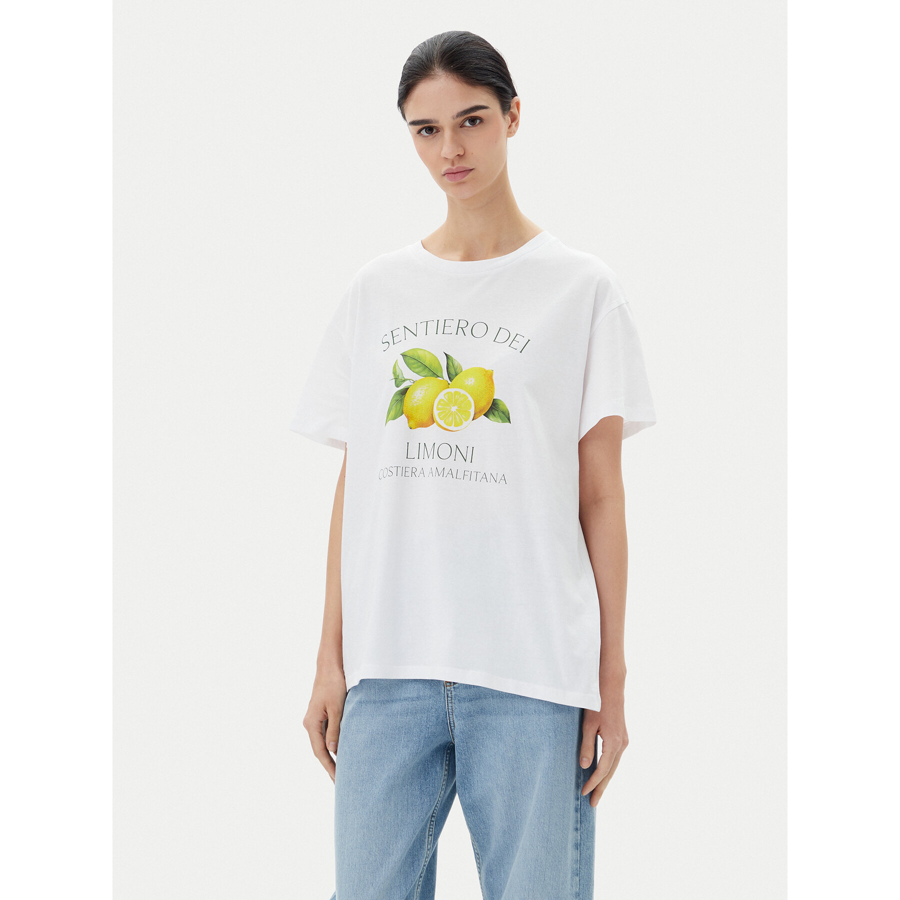 Pieces T-Shirt Thea 17157114 Λευκό Standard Fit