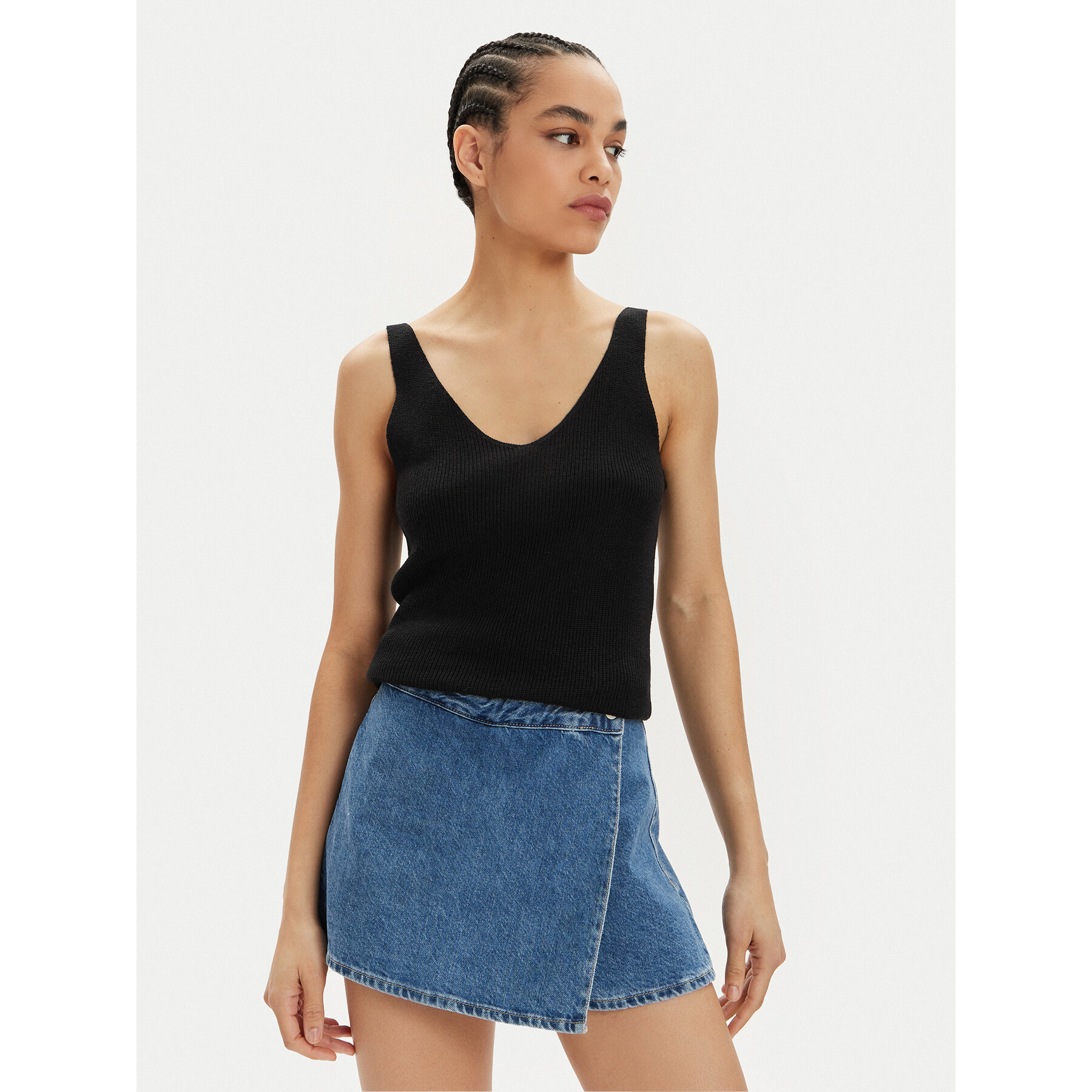 Vero Moda Vero Moda Τοπ New Lex Sun 10281877 Μαύρο Regular Fit