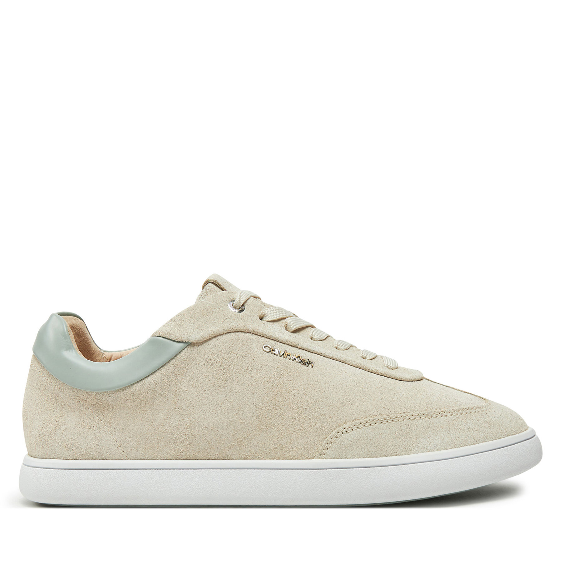 Sneakersy Calvin Klein Cupsole Lace Up - Sue HW0HW02436 Béžová
