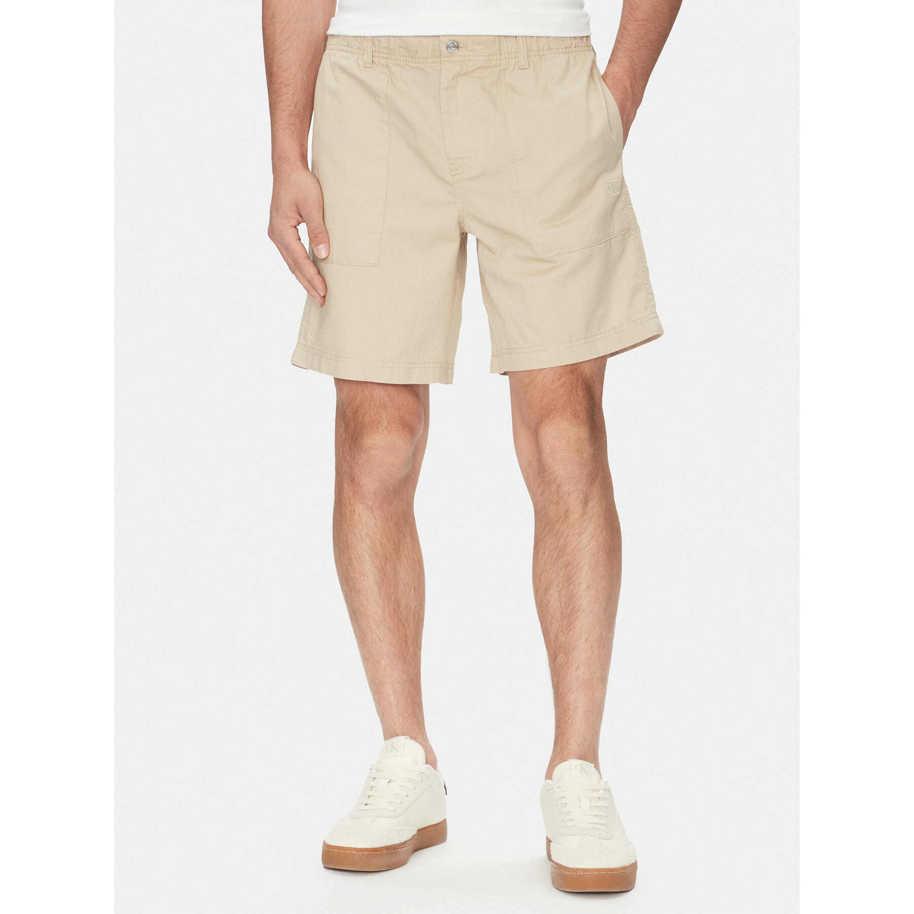 Calvin Klein Jeans Stoffshorts J30J327300 Beige Regular Fit