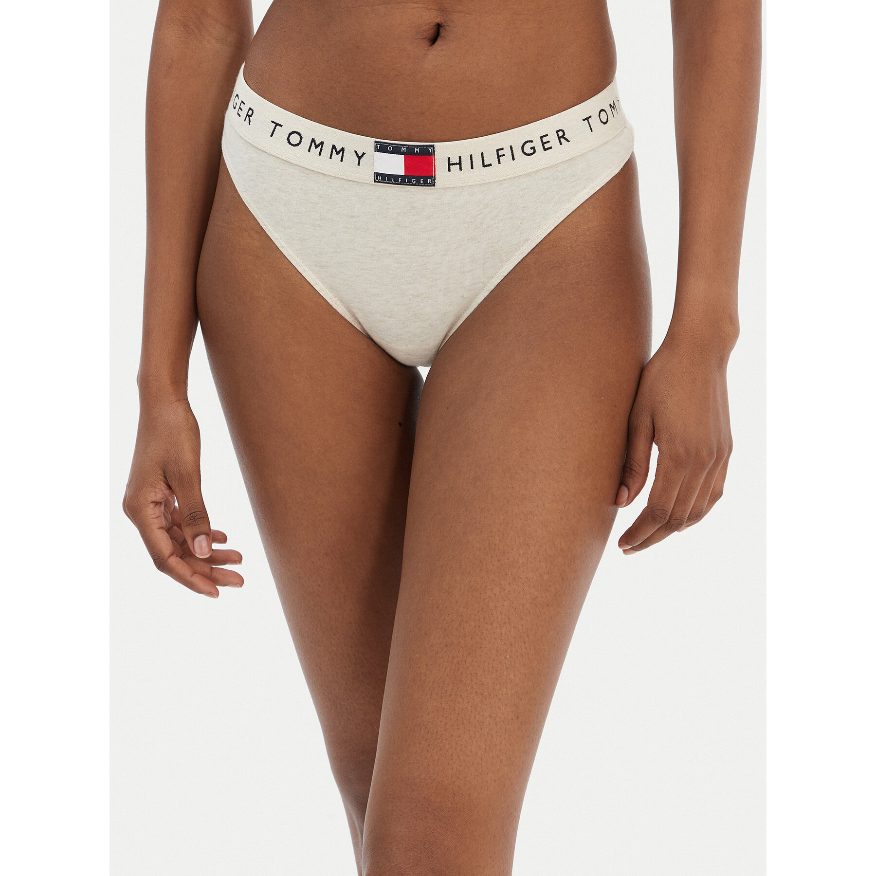Tommy Hilfiger Stringtanga UW0UW06227 Écru