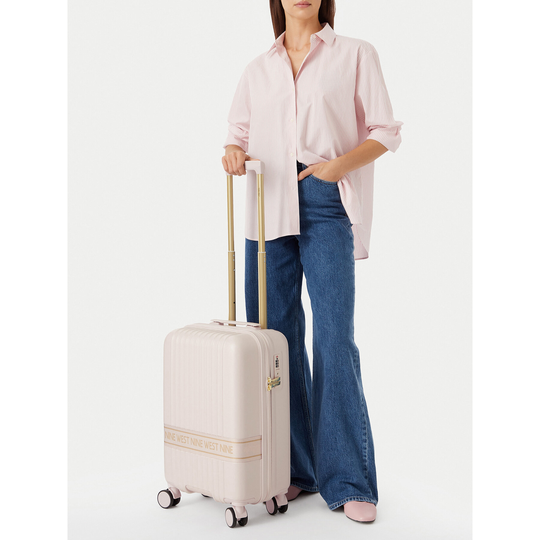 Kabínový kufor Nine West CEO-NW-S-003-10 Svetloružová