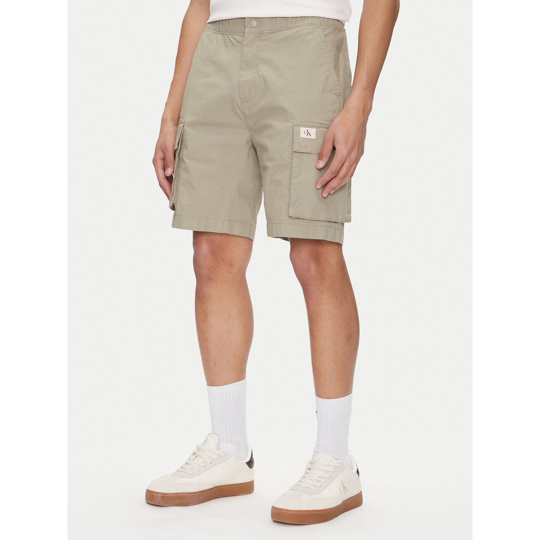 Calvin Klein Jeans Stoffshorts J30J327376 Beige Regular Fit