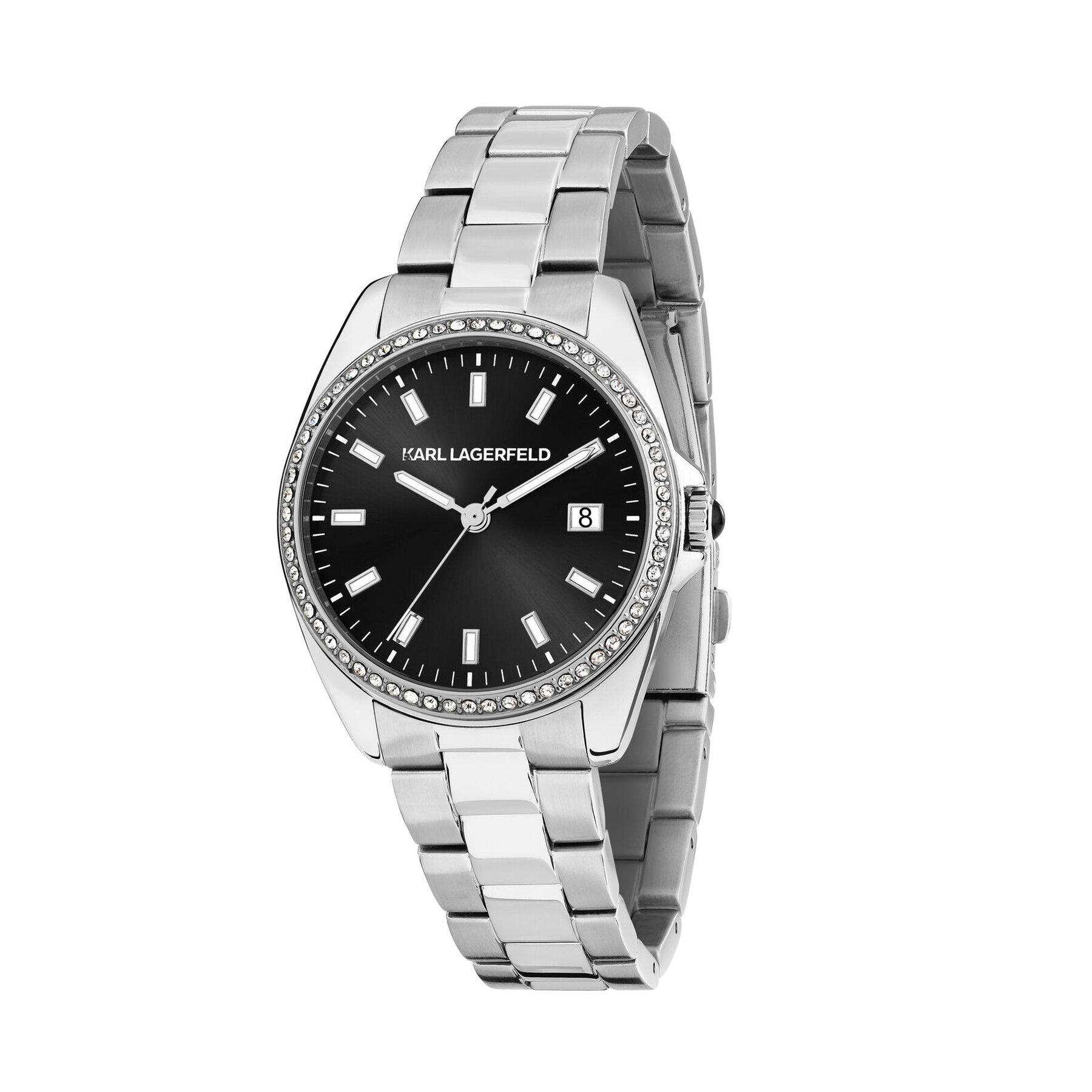 Hodinky KARL LAGERFELD R0553101511 Strieborná