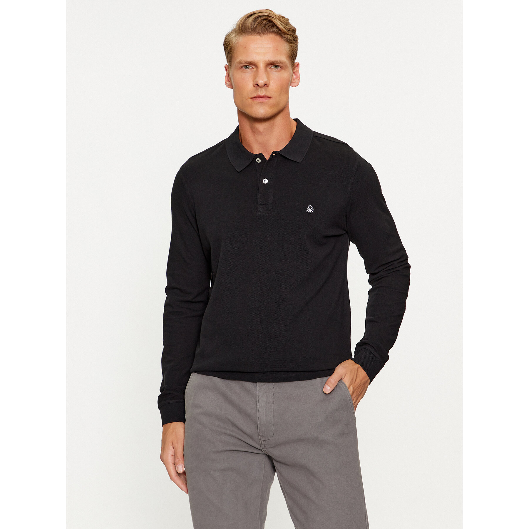 United Colors Of Benetton Polo 3089J3204 Nero Regular Fit