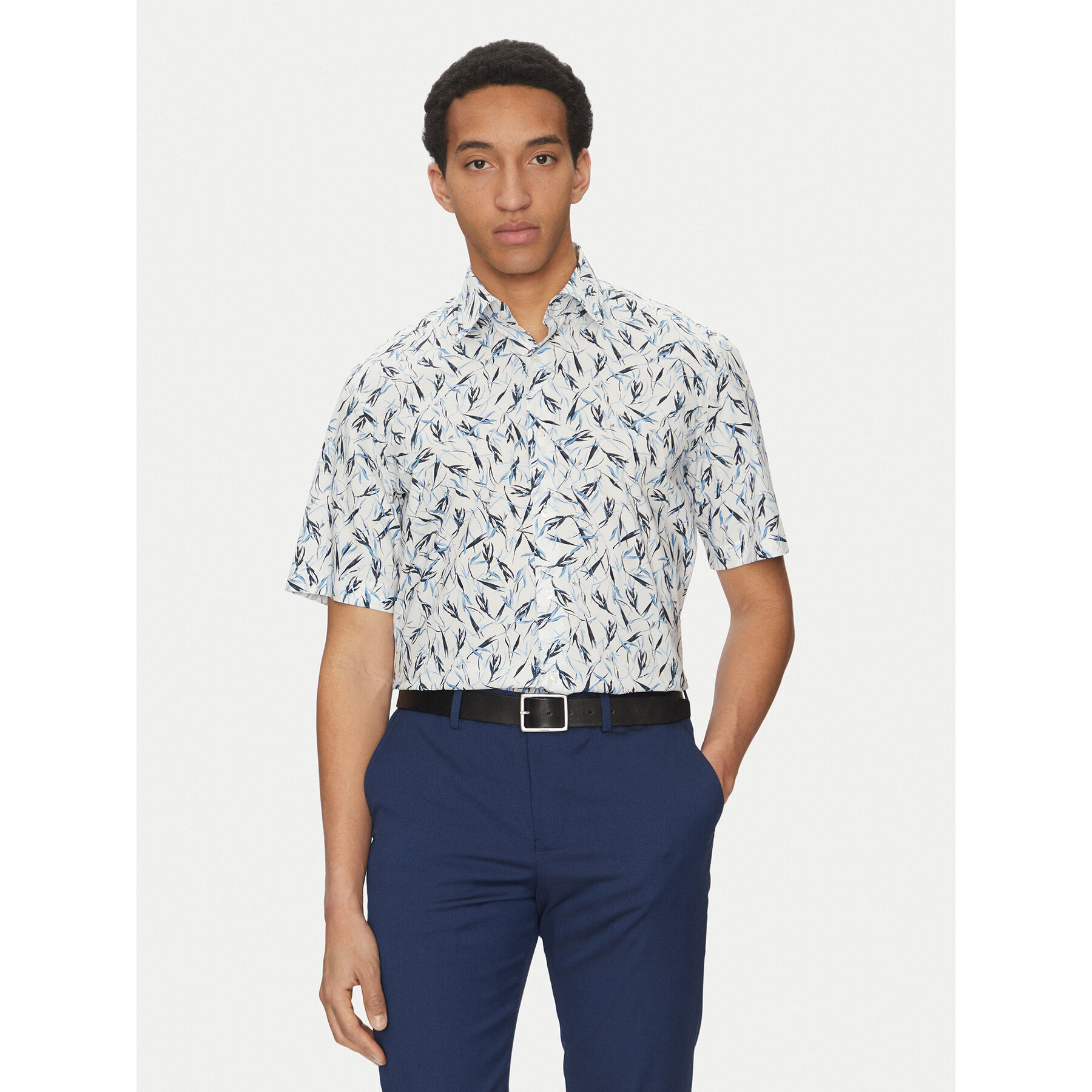 BOSS Hemd H-Joe 50539145 Blau Regular Fit