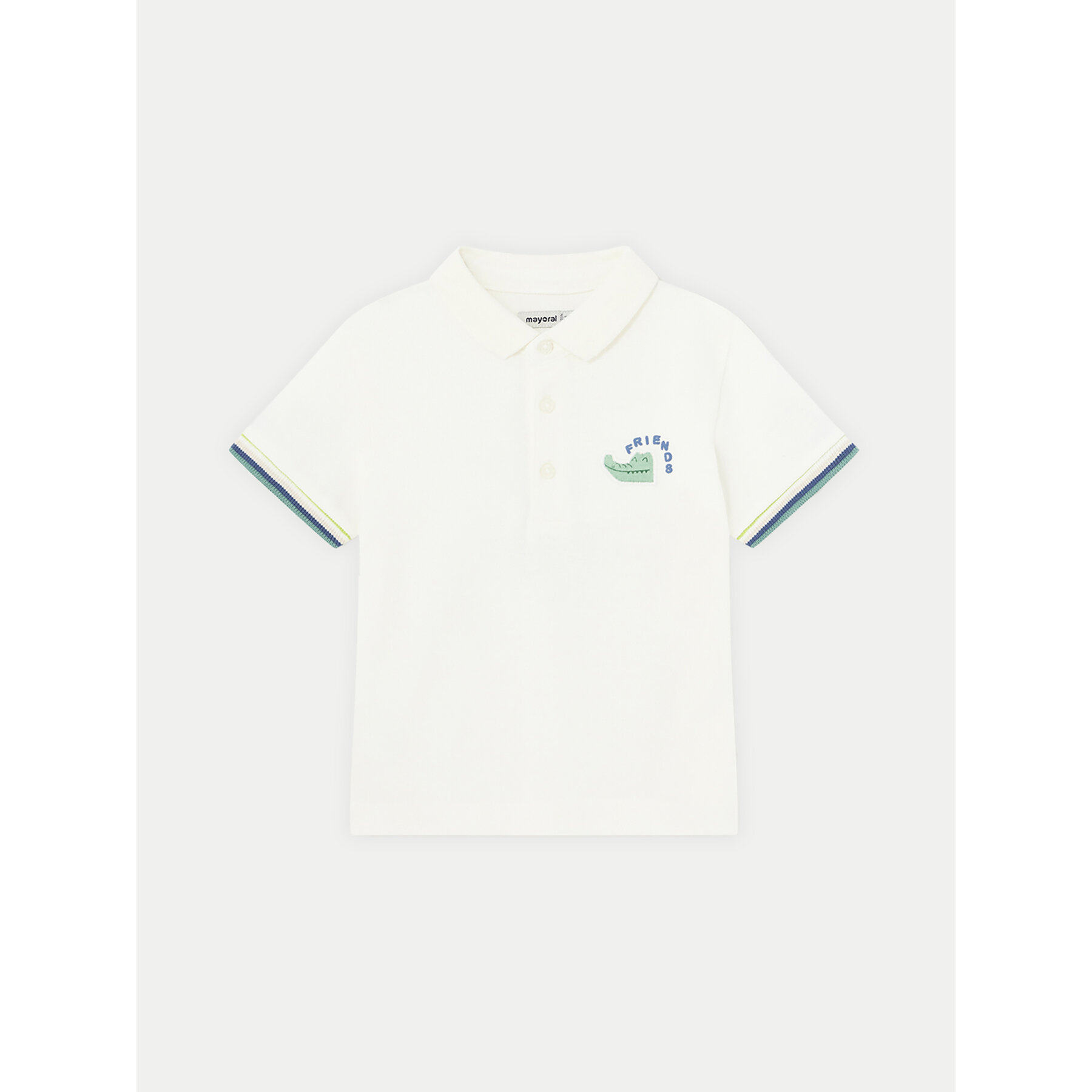 Mayoral Polo 1106 Λευκό Regular Fit