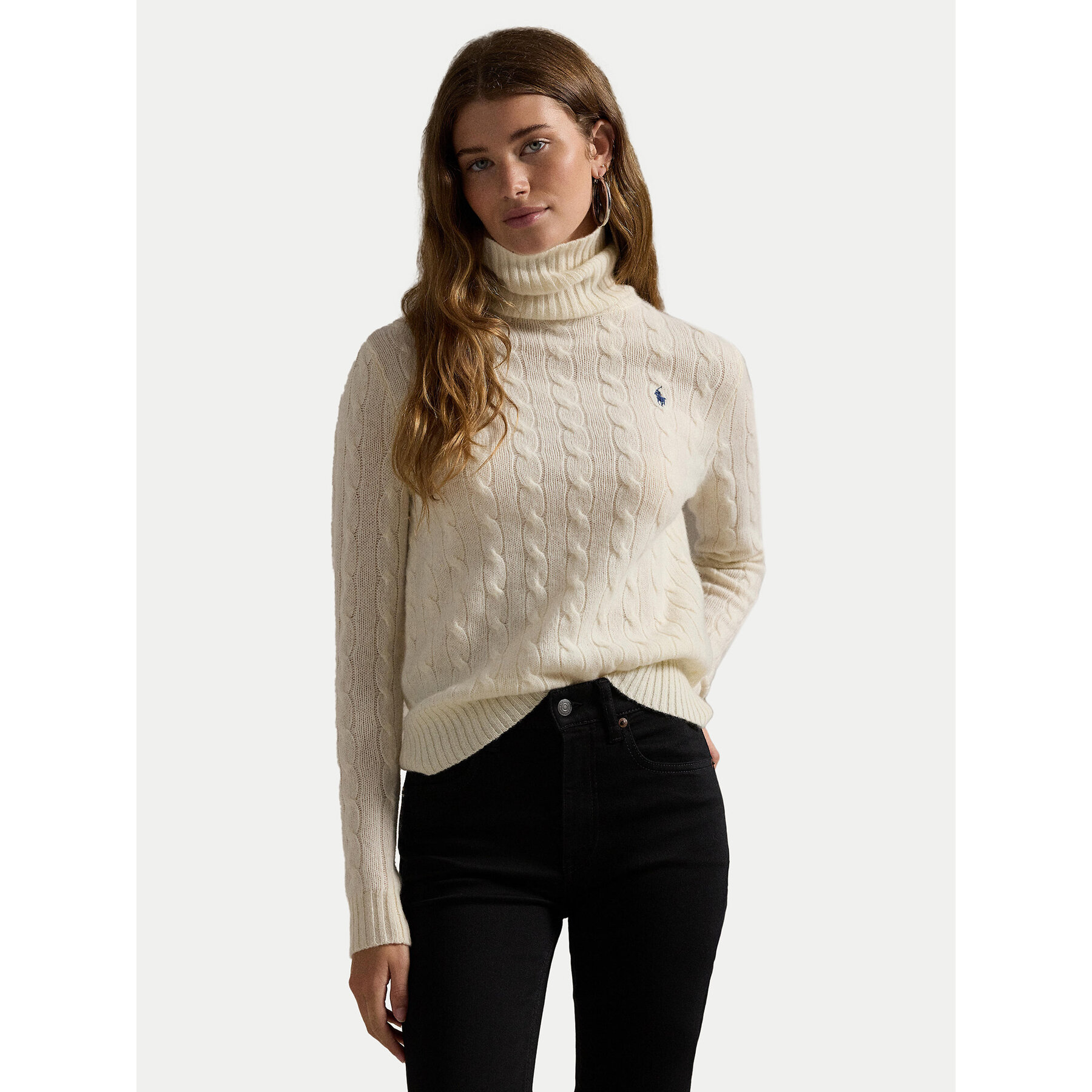 Polo Ralph Lauren Rollkragenpullover 211888686012 Weiß Regular Fit
