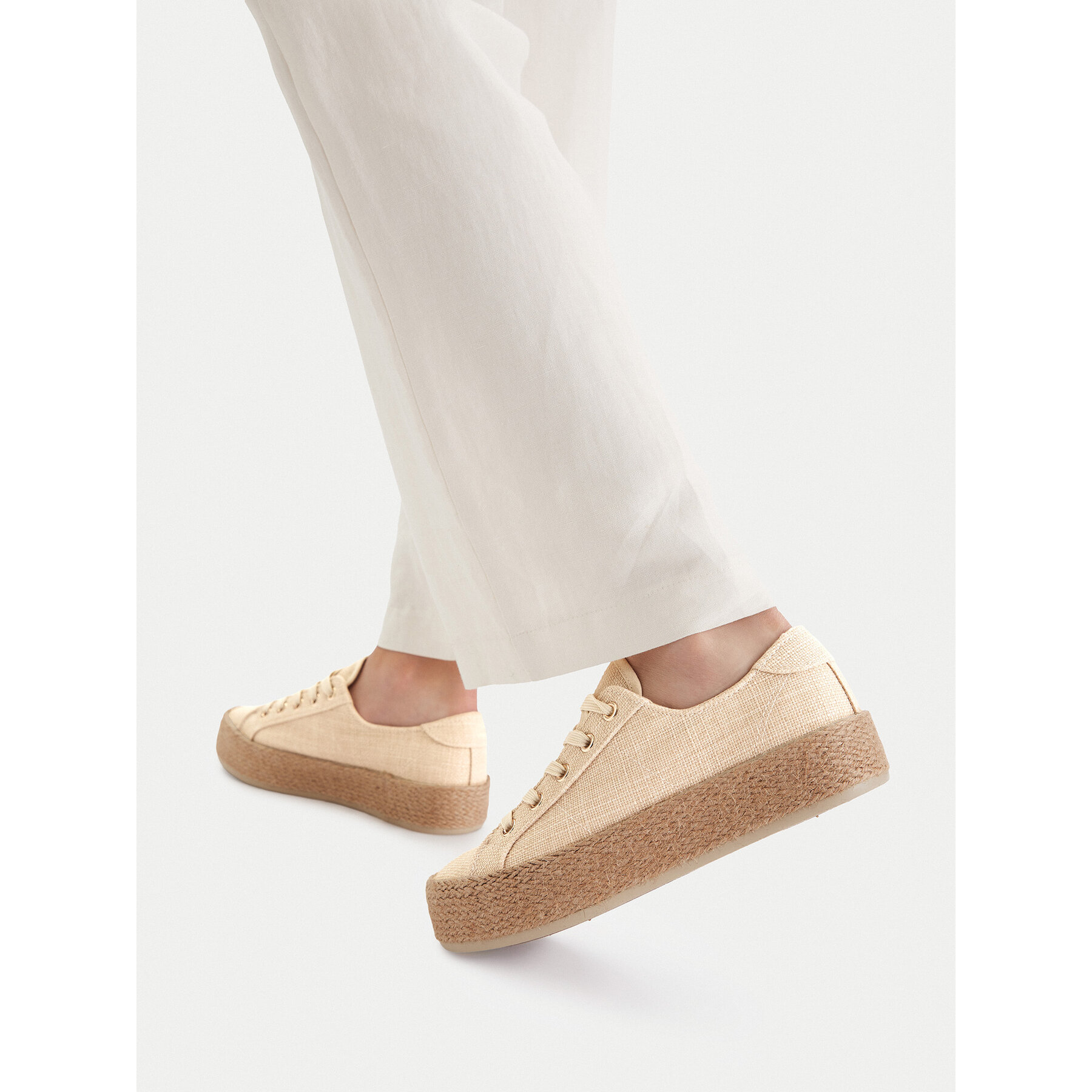 Espadrilky JENNY CEO-WSK1576-01 Béžová