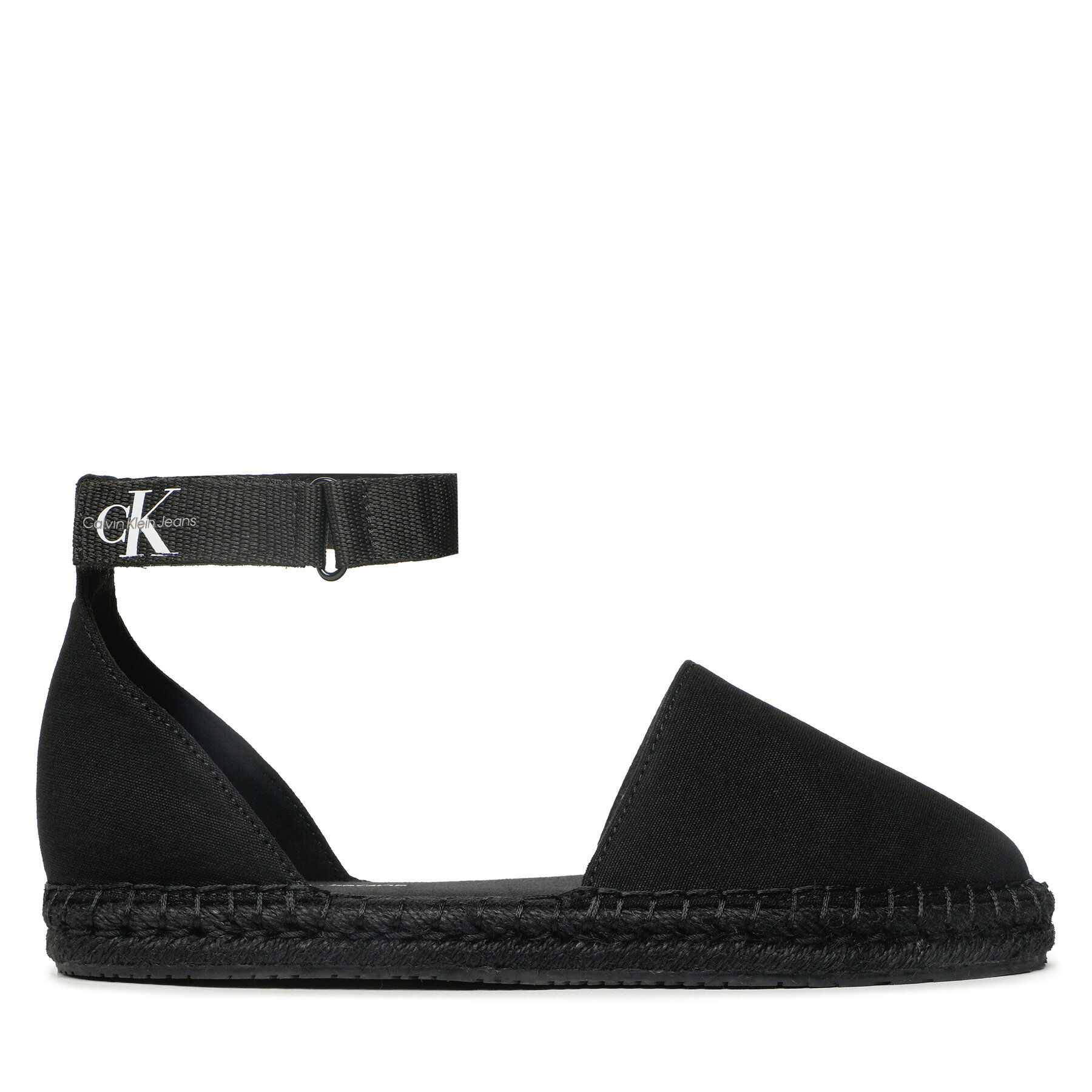 Εσπαντρίγιες Calvin Klein Jeans Ankle Espadrille YW0YW01027 Μαύρο