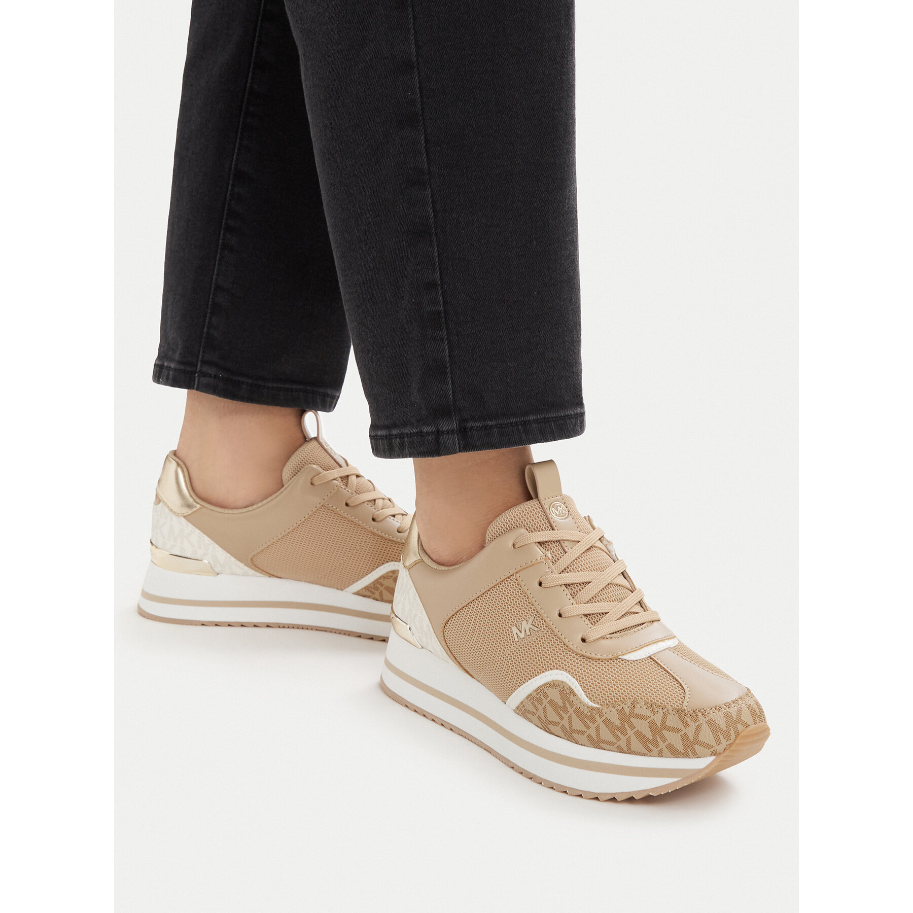 Αθλητικά MICHAEL Michael Kors Raina 43T6RNFS1D Μπεζ