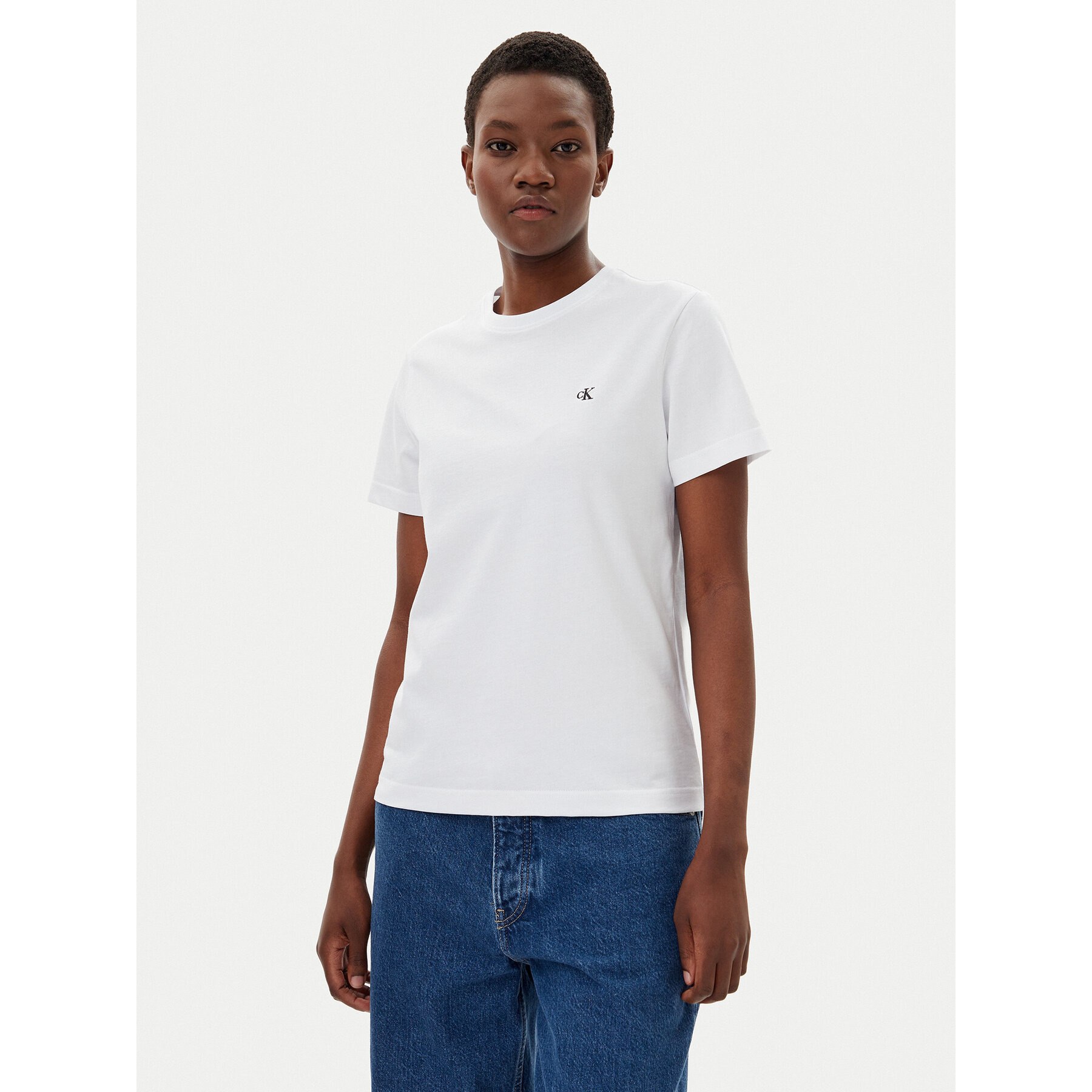 Calvin Klein Jeans Póló LV047B224G Fehér Regular Fit