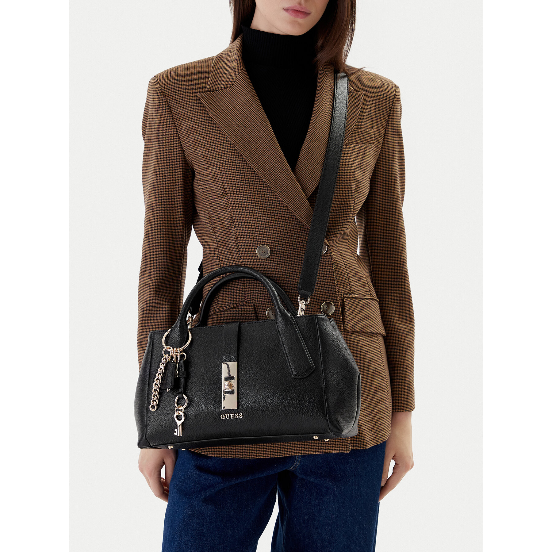 Дамска чанта Guess Brooke HWBG98 97060 Черен