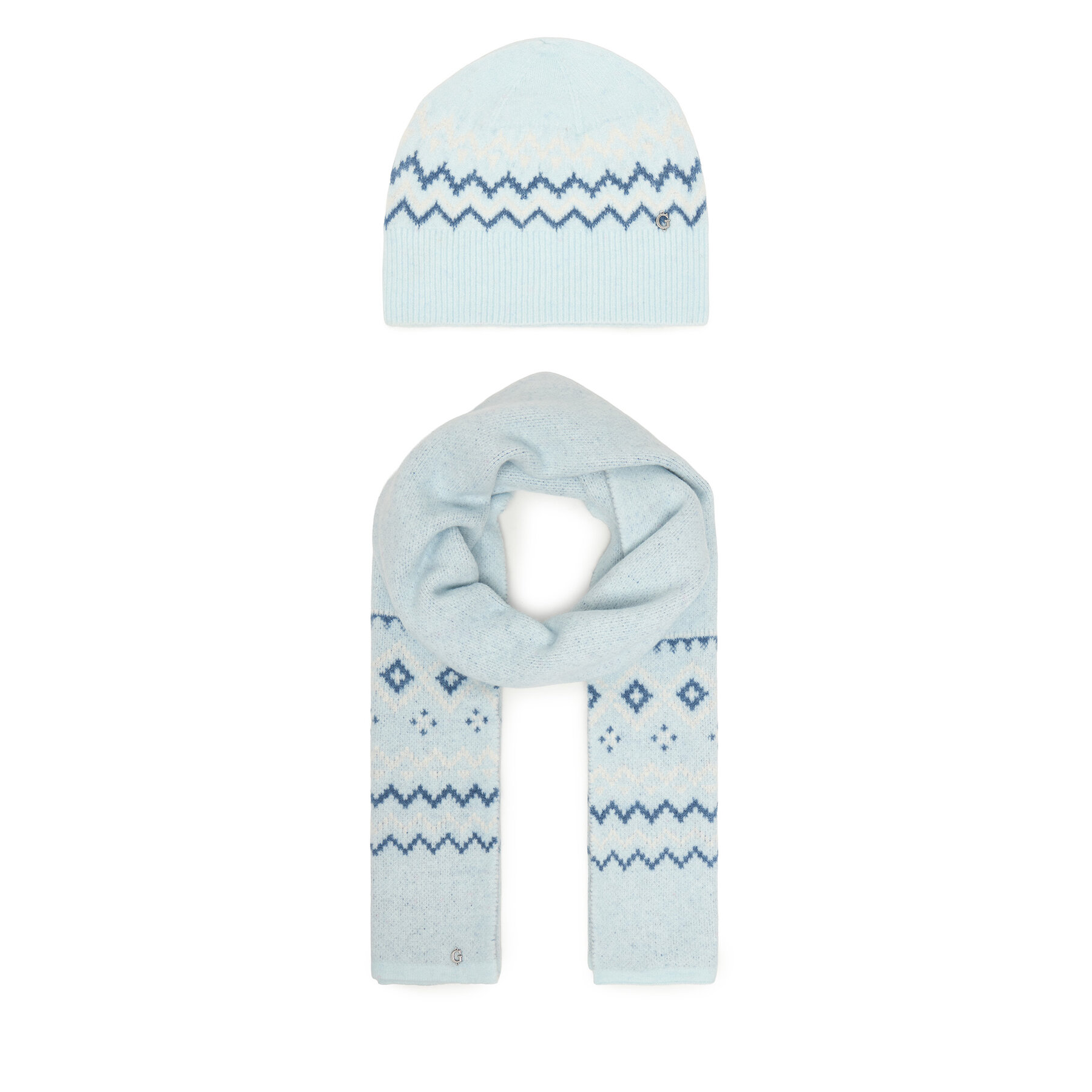 Set Fular și Căciulă Guess W5PZ18 Z3LQ0 Albastru