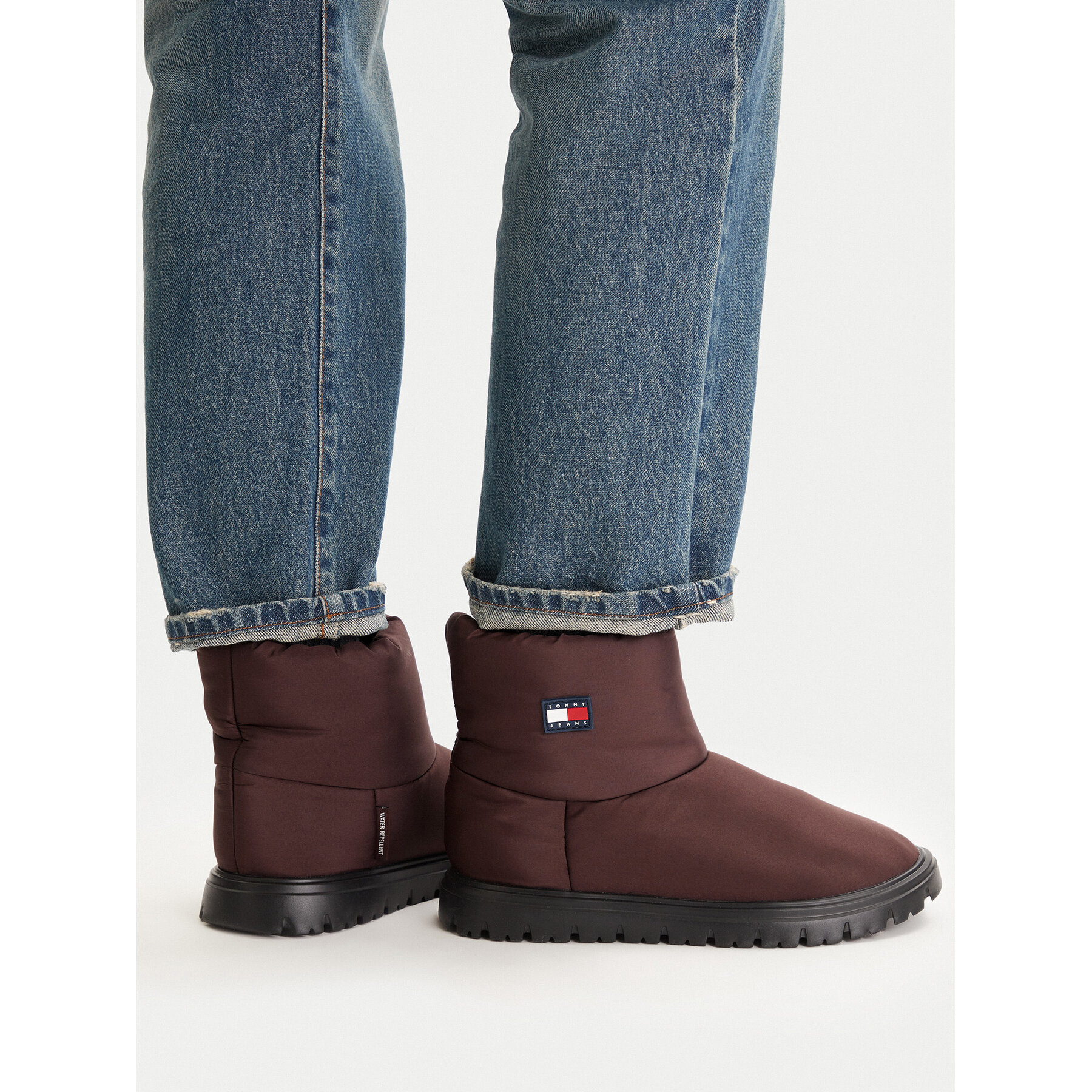 Cizme de zăpadă Tommy Jeans Tjw Snow Boot EN0EN02823 Maro