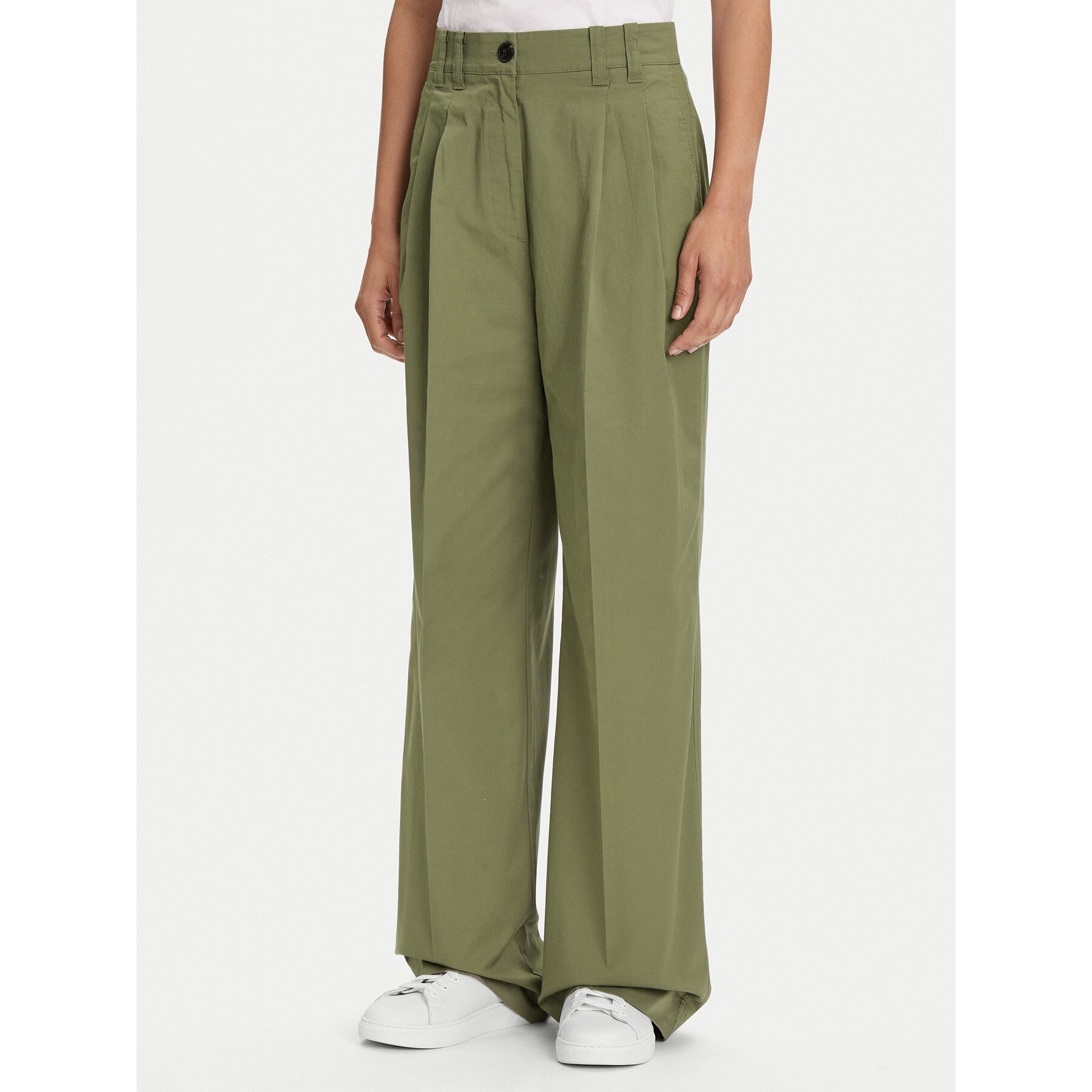 Marc O'Polo Stoffhose 506 0341 10105 Grün Loose Fit
