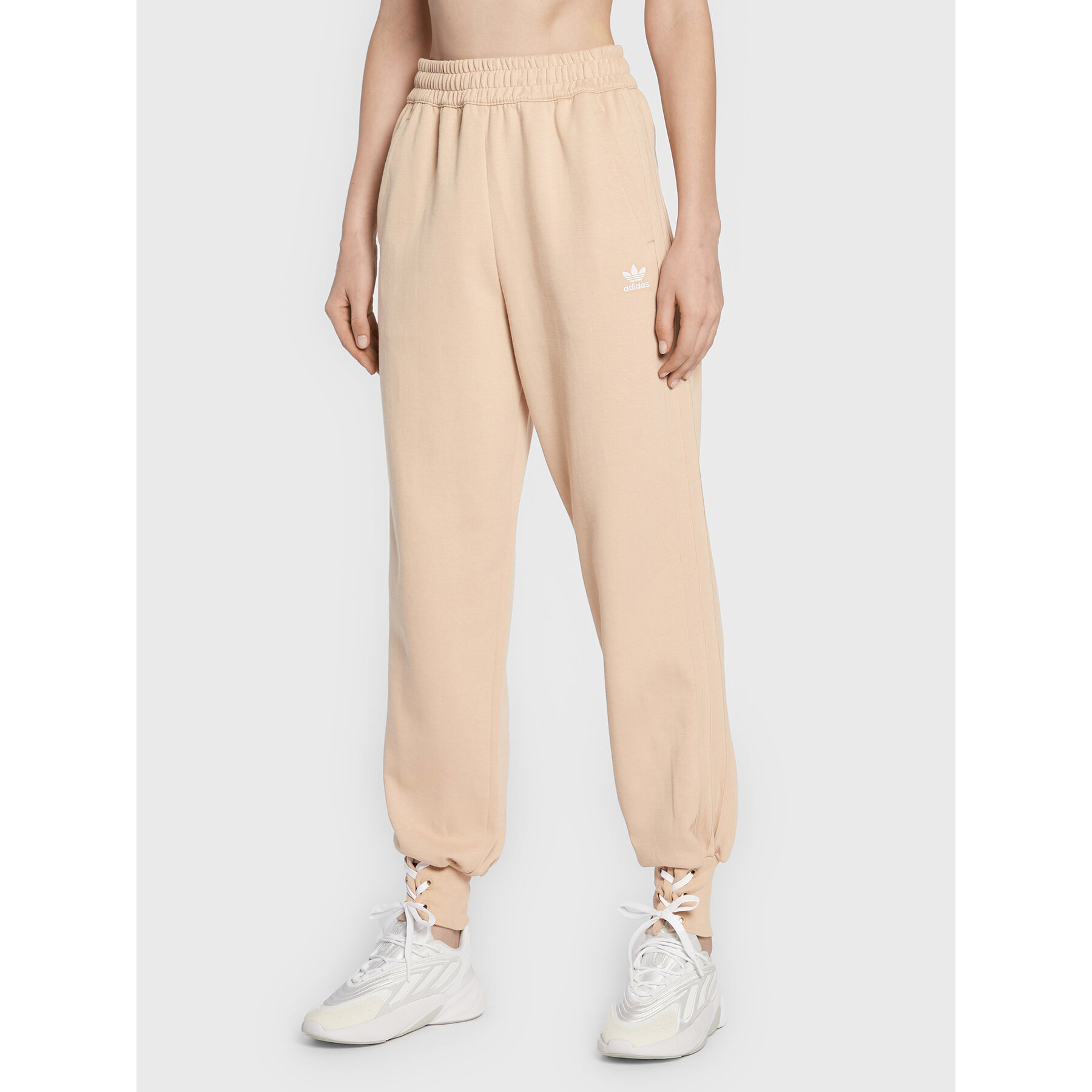 adidas Jogginghose Always Original Laced HK5065 Beige Regular Fit