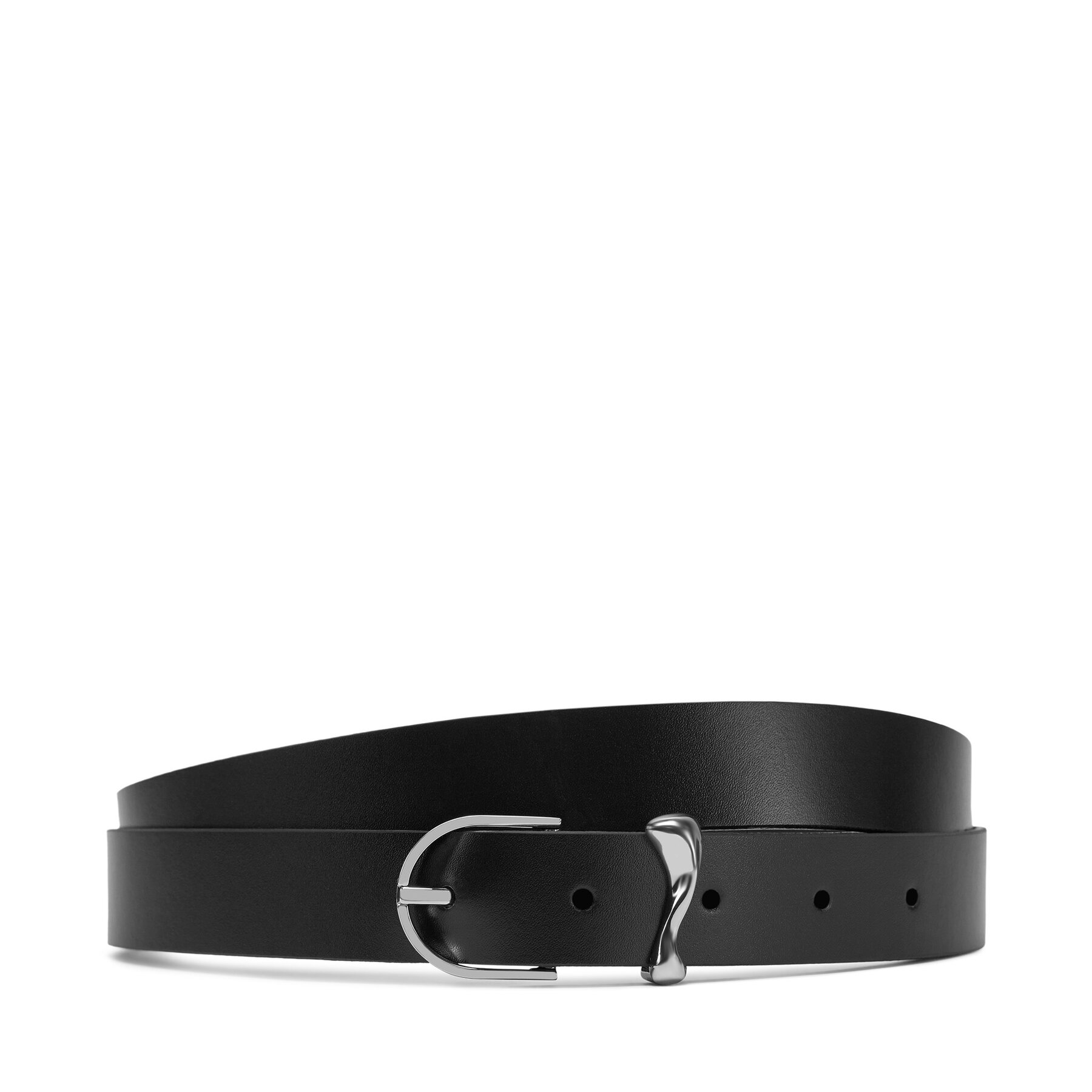 Dámsky opasok Calvin Klein Ck Must Organic Loop Belt 25mm K60K613234 Čierna