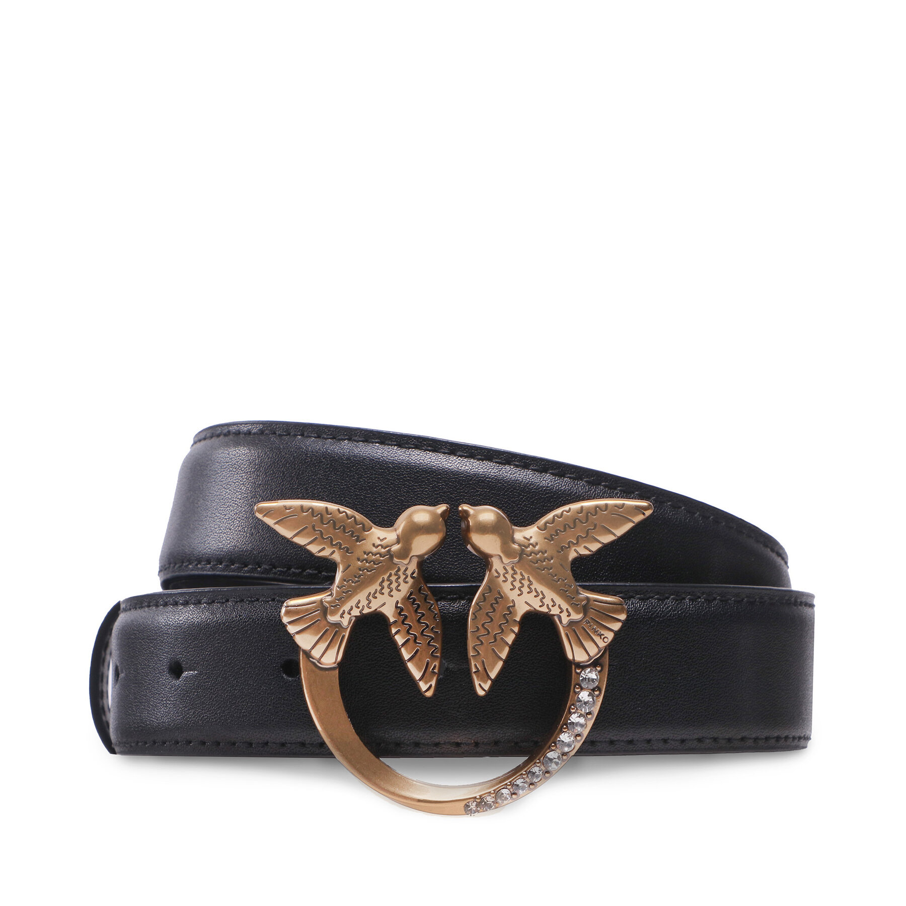 Curea de Damă Pinko Love Berry H3 Belt PE 23 PLT01 100125 A0GY Black Z99Q