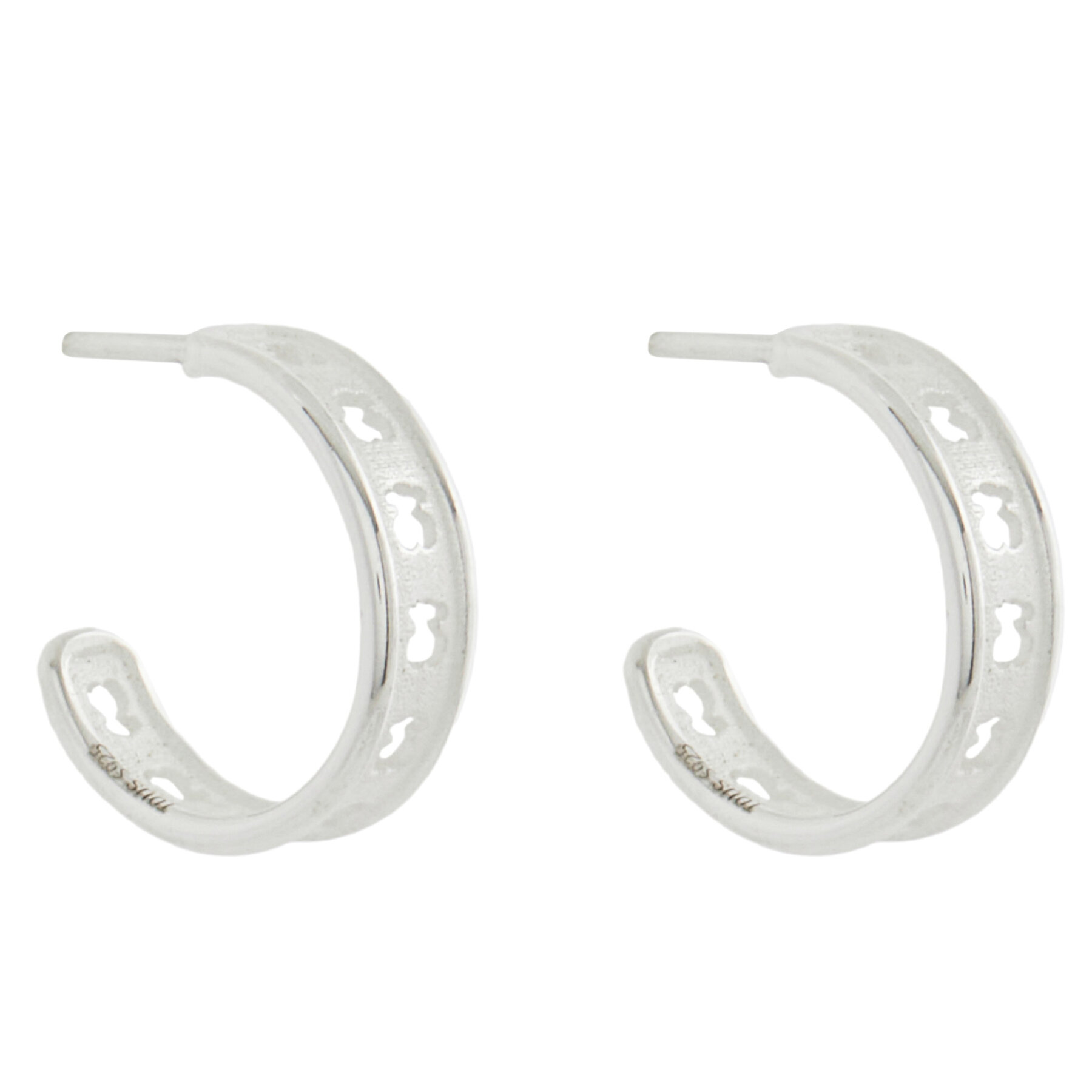 Orecchini TOUS Bear Row 1003713800 Argento, Taglia OS, taglia : OS