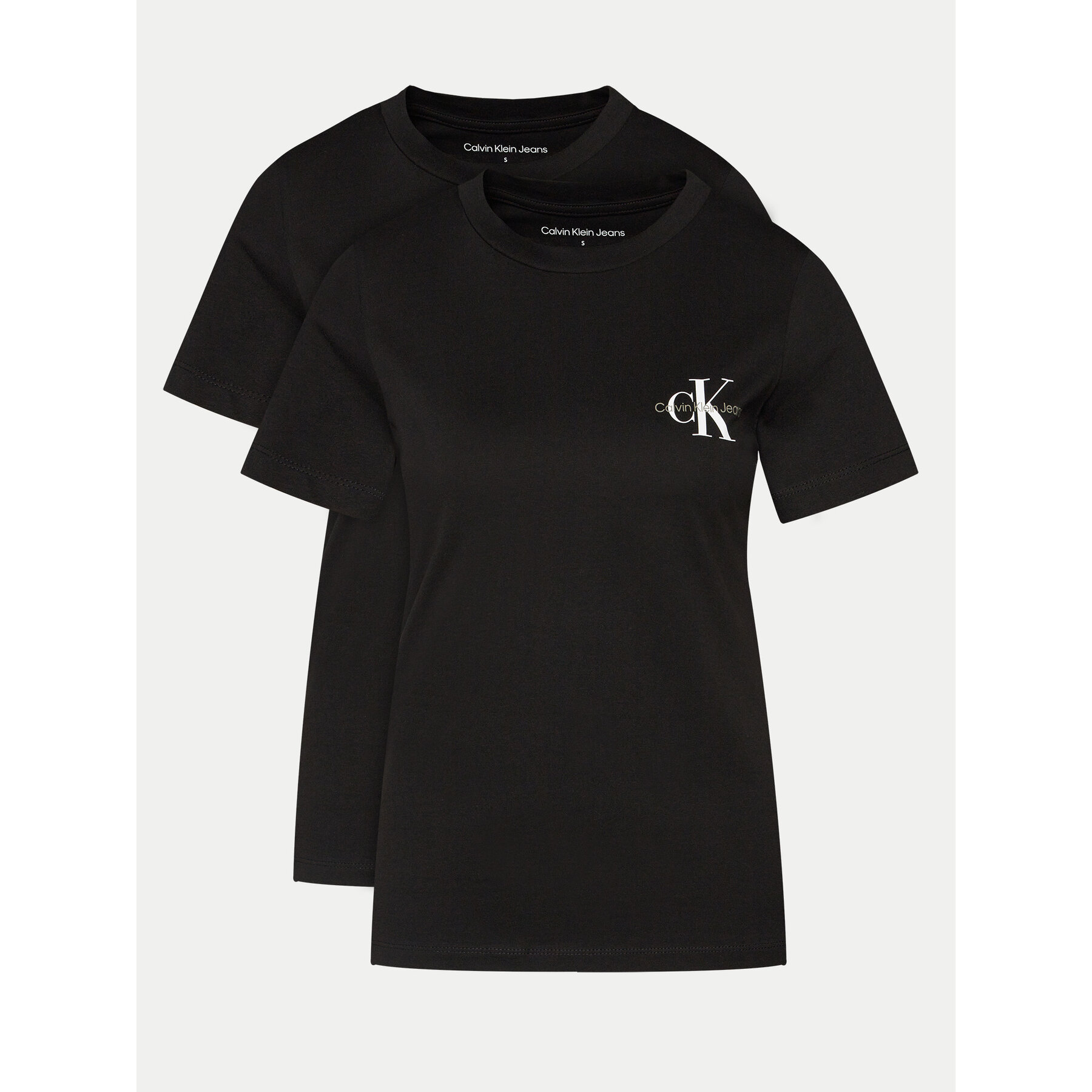 Calvin Klein Jeans Calvin Klein Jeans Σετ t-shirts J20J219734 Μαύρο Slim Fit