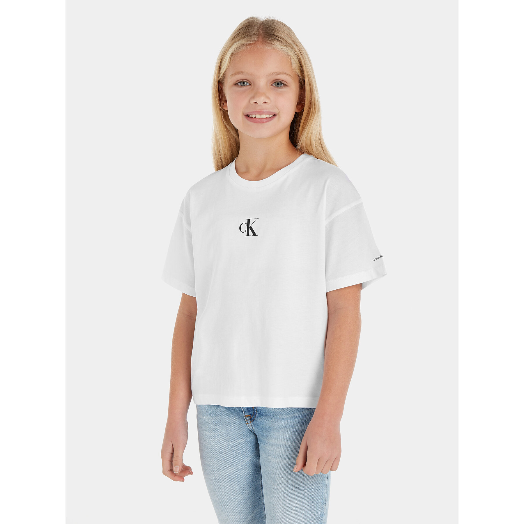 Calvin Klein Jeans T-shirt IG0IG02136 Bianco Boxy Fit