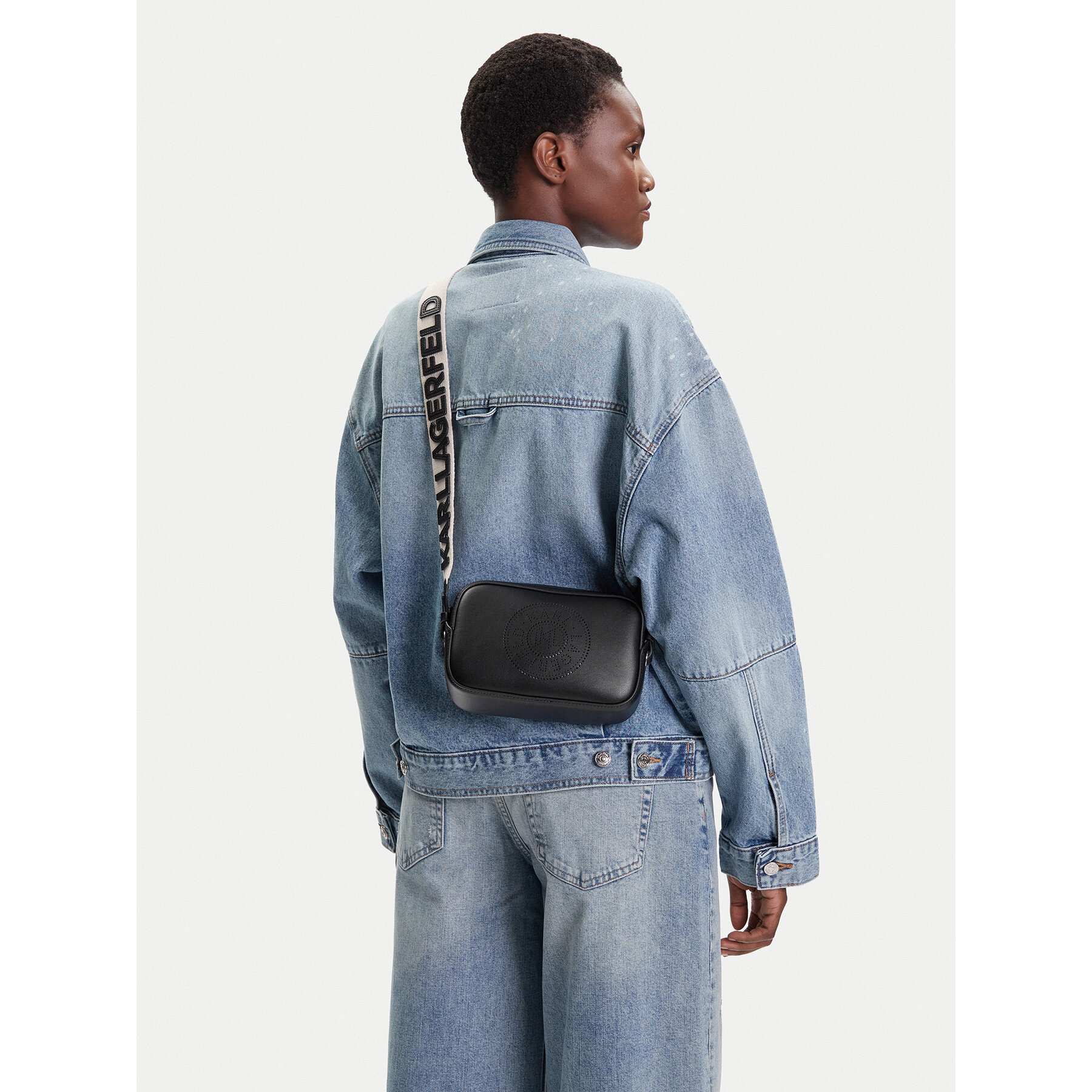 Дамска чанта KARL LAGERFELD A3W30310 Черен