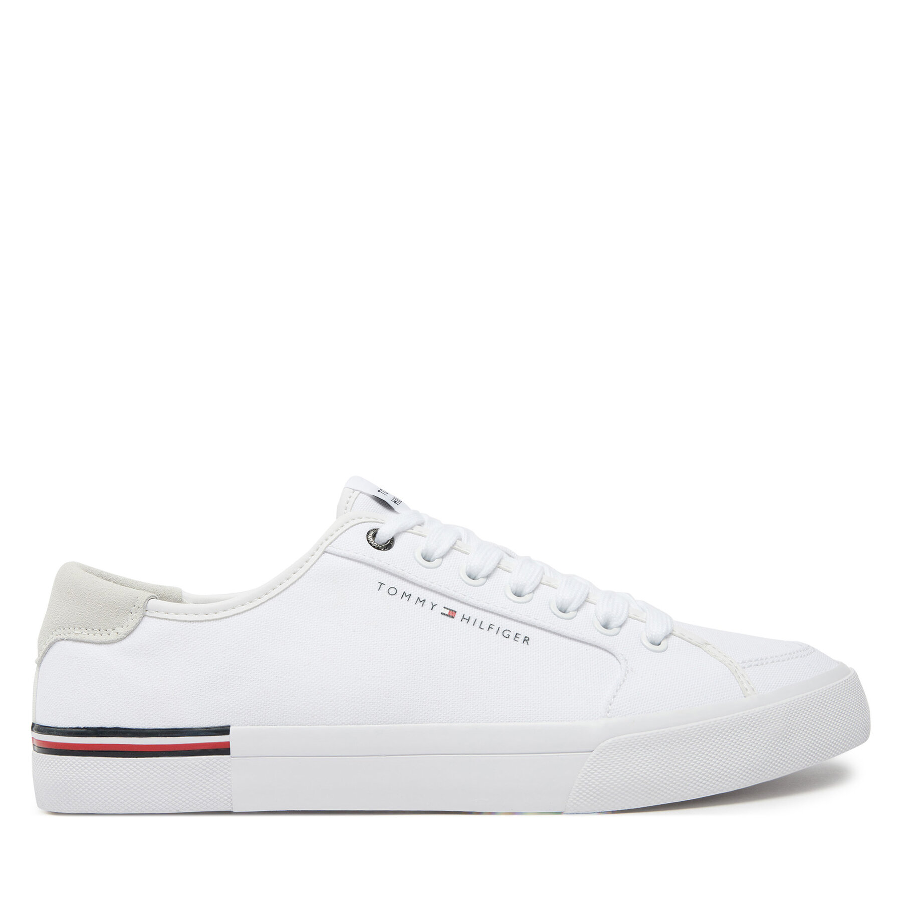 Teniși Tommy Hilfiger Core Corporate Vulc Canvas FM0FM05398 Alb