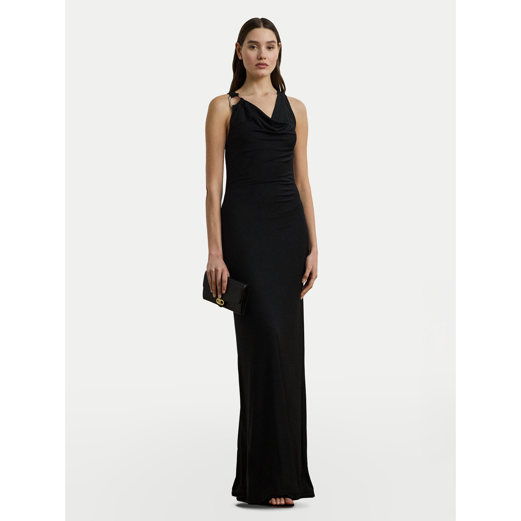 LAUREN RALPH LAUREN Abendkleid 253971057001 Schwarz Slim Fit